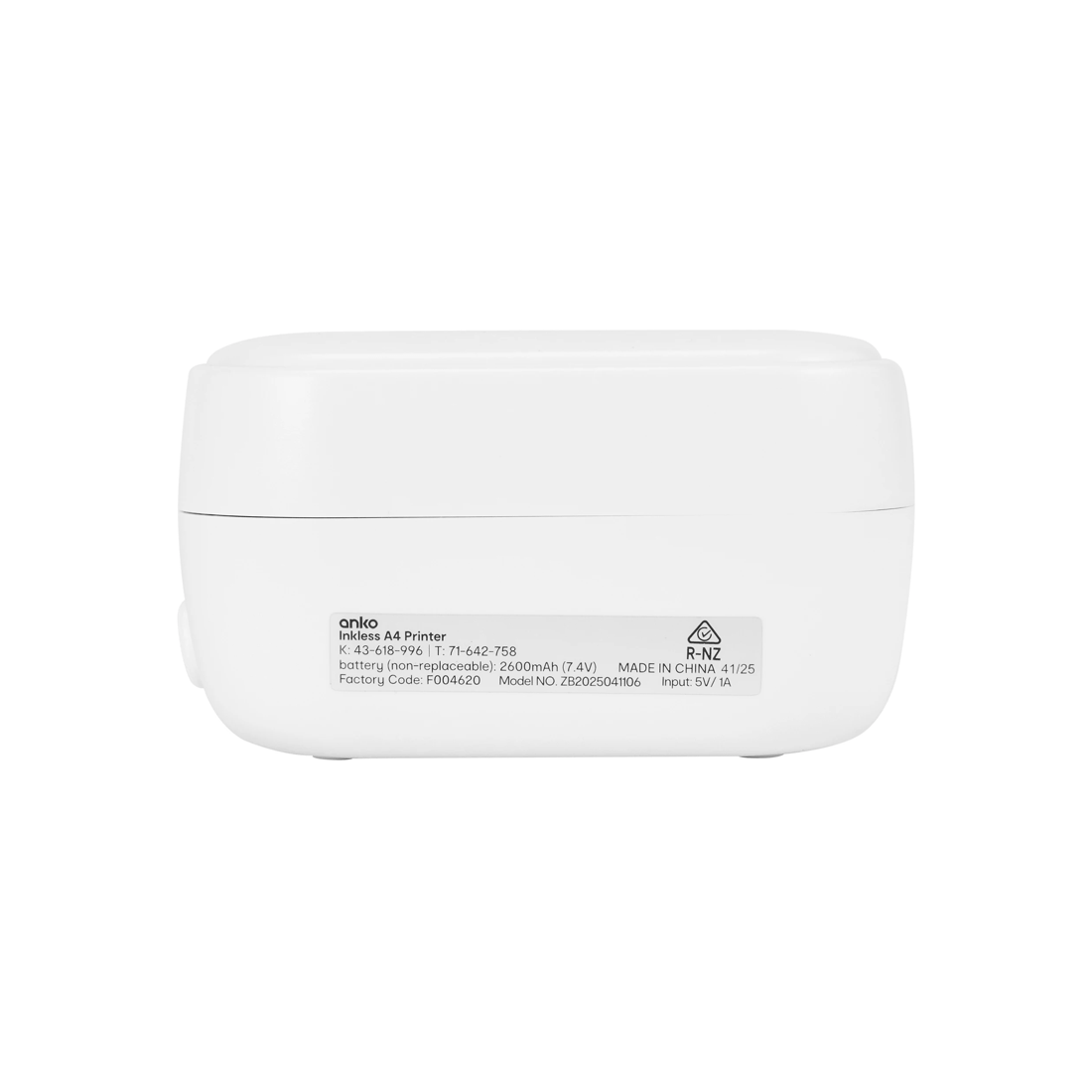 3 Inkless A4 Printer - White, 3 of 9