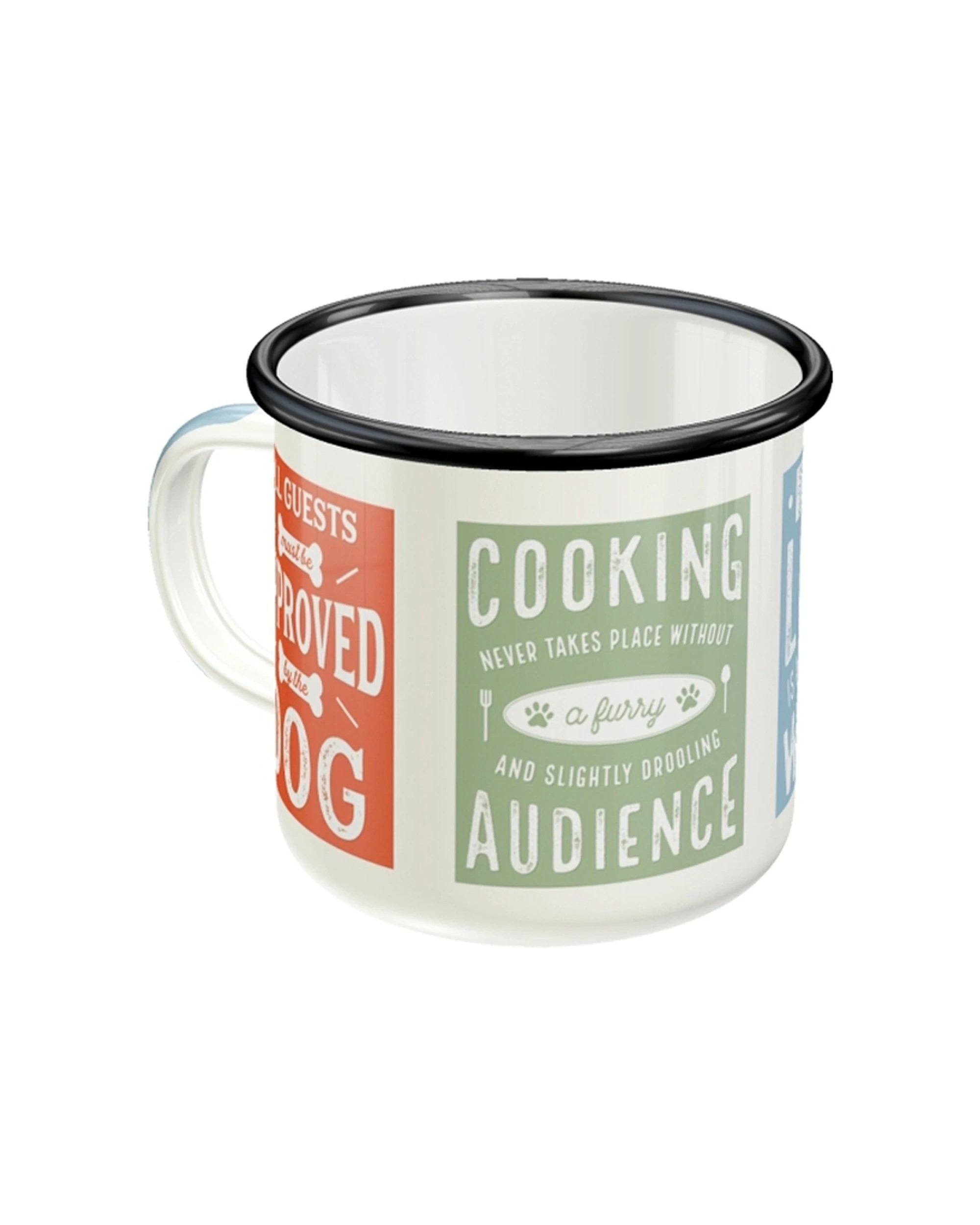 1 Nostalgic-Art Enamel Mug 360ml Mug -  Dog Rules Retro Style Design - Multi, 1 of 4