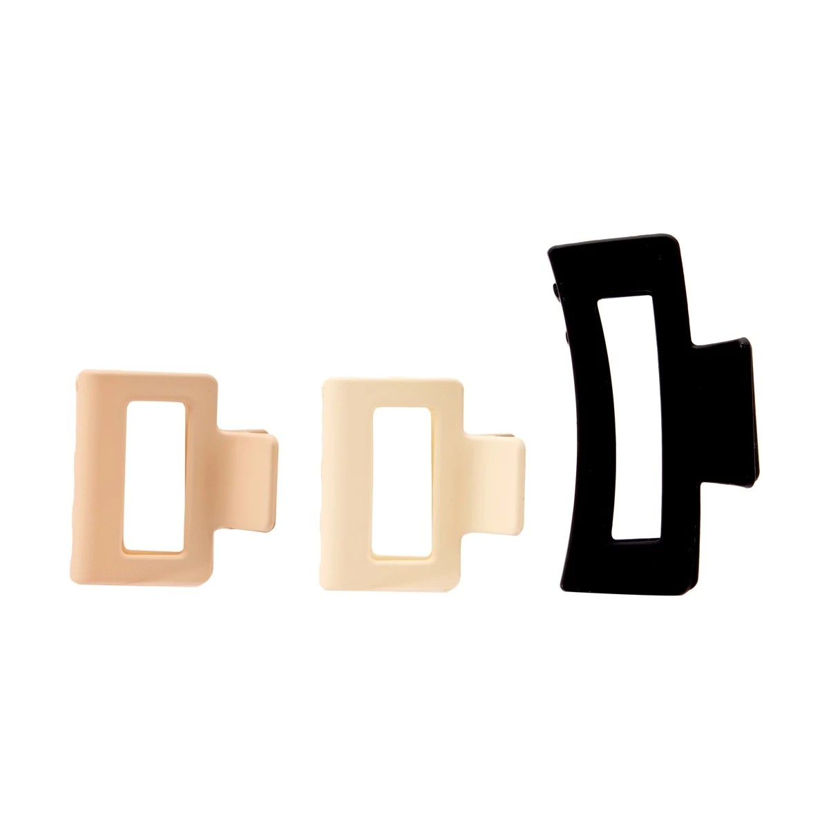 1 OXX Haircare 3 Pack Claw Hair Clips, 1 of 3