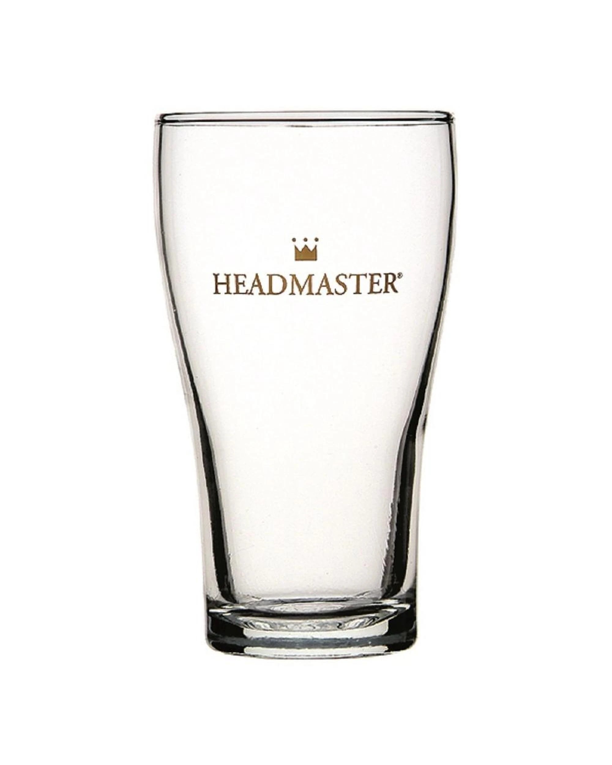 2 Crown Nucleated Headmaster Beer Conical Glasses 425ml  Set of 12 - Clear, 2 of 3