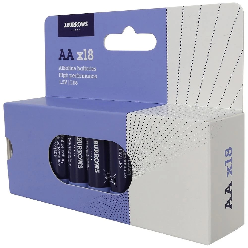 2 J.Burrows AA Batteries 18 Pack, 2 of 6