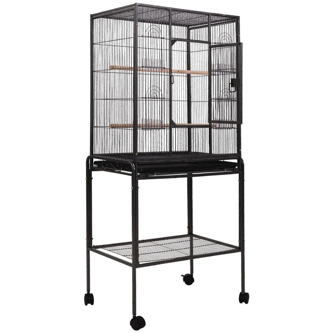 3 i.Pet Bird Cage 144cm Large Aviary - Black, 3 of 9