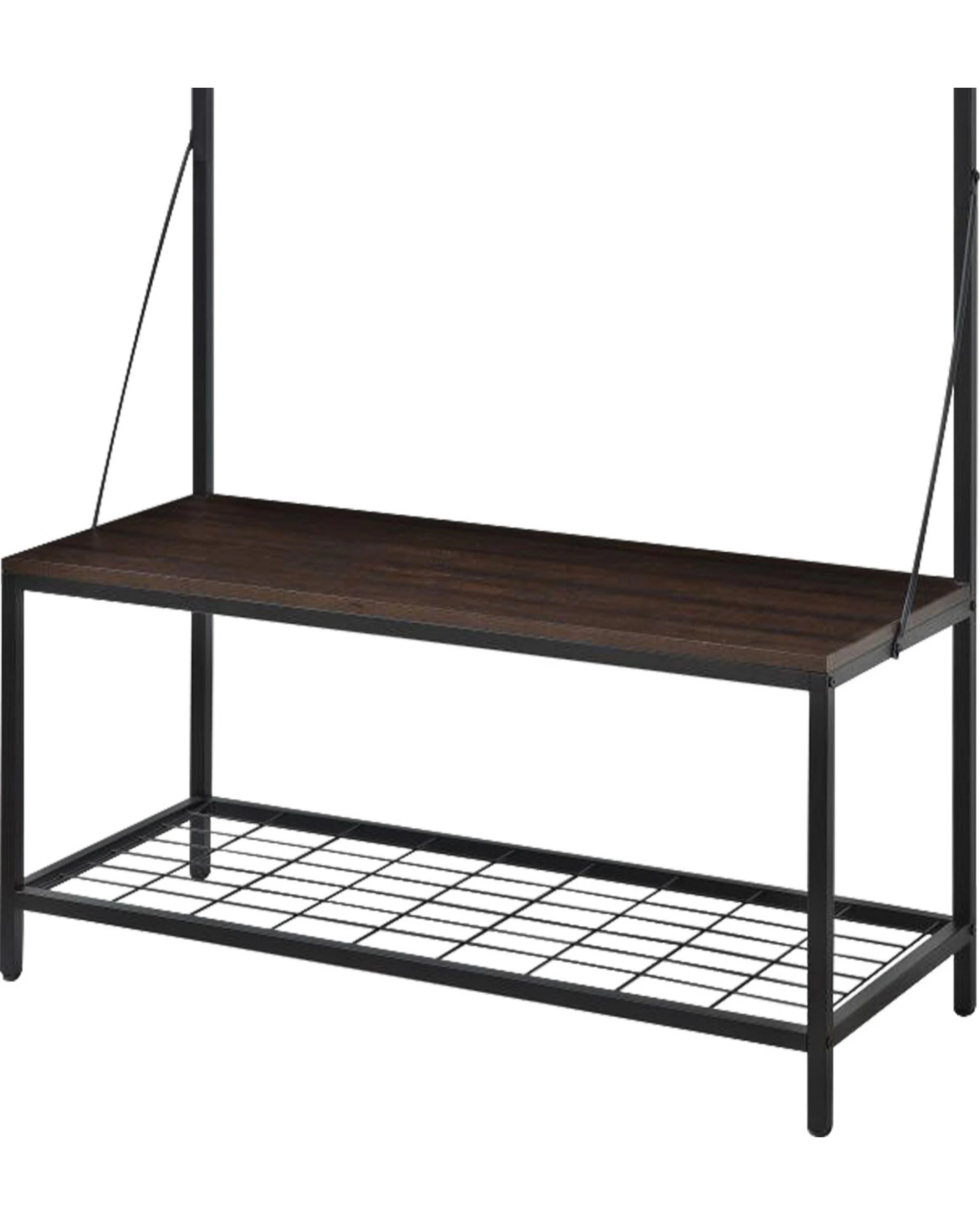 4 Sarantino 4-in-1 Hall Tree Entryway Coat Rack Hall Stand, 4 of 10