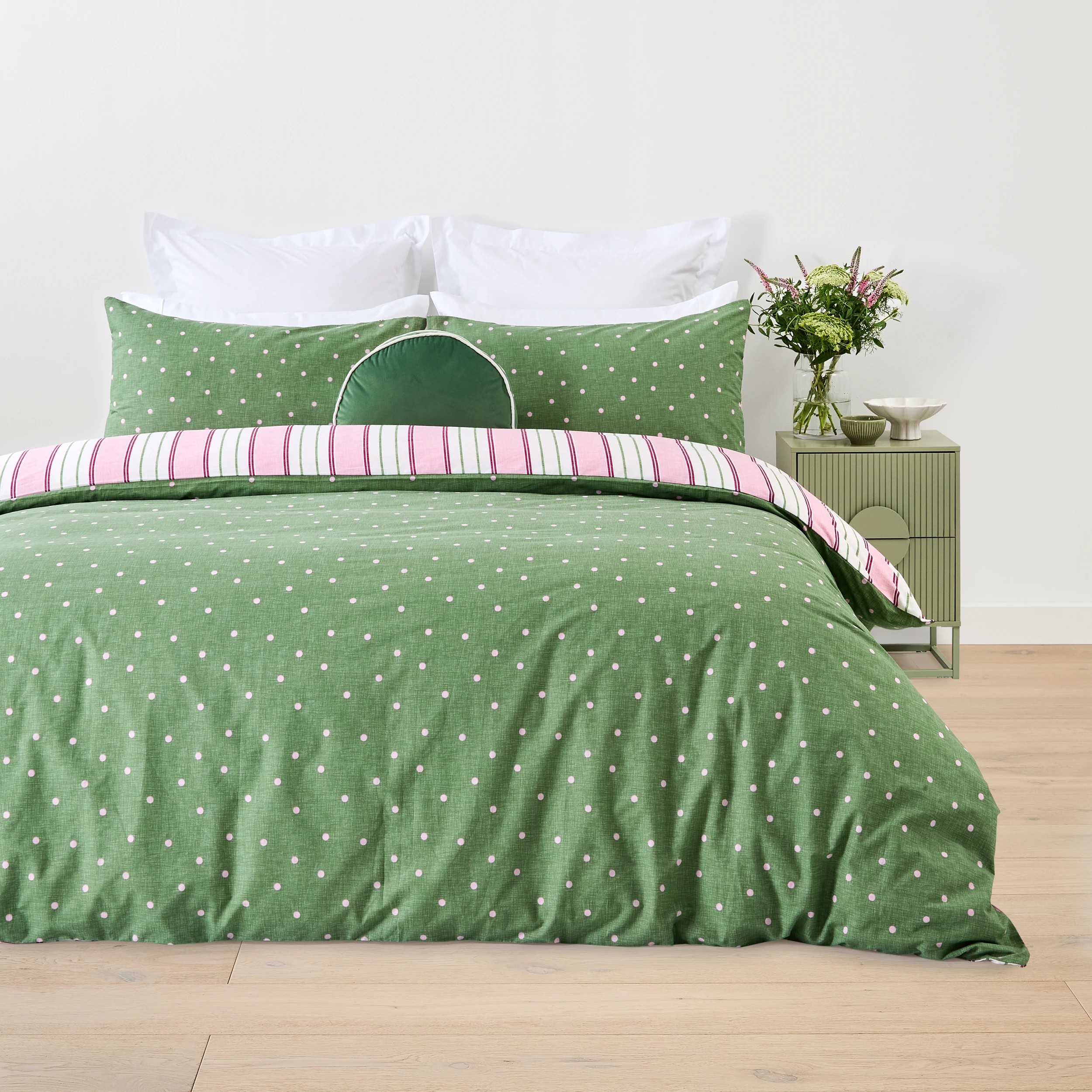 2 Josie Cotton Rich Reversible Quilt Cover Set - Queen Bed, 2 of 7