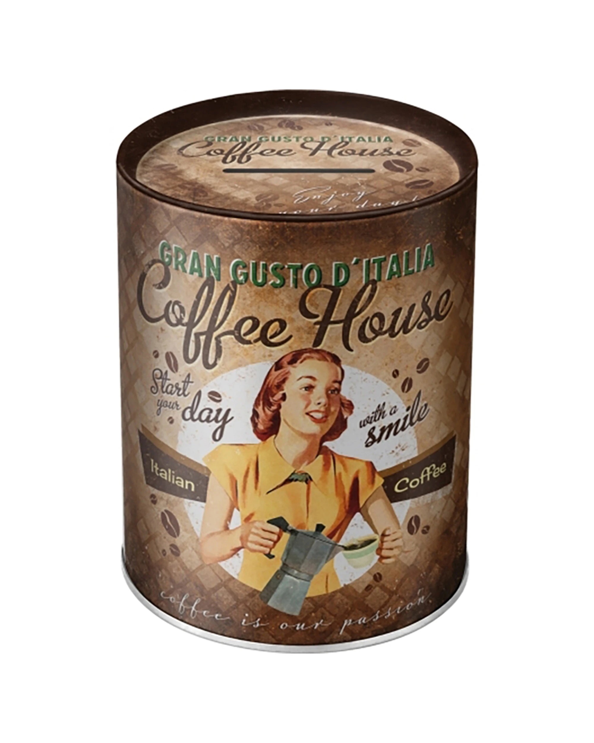 1 Nostalgic-Art Storage Money Box - Coffee Fund Vintage Style - Multi, 1 of 1
