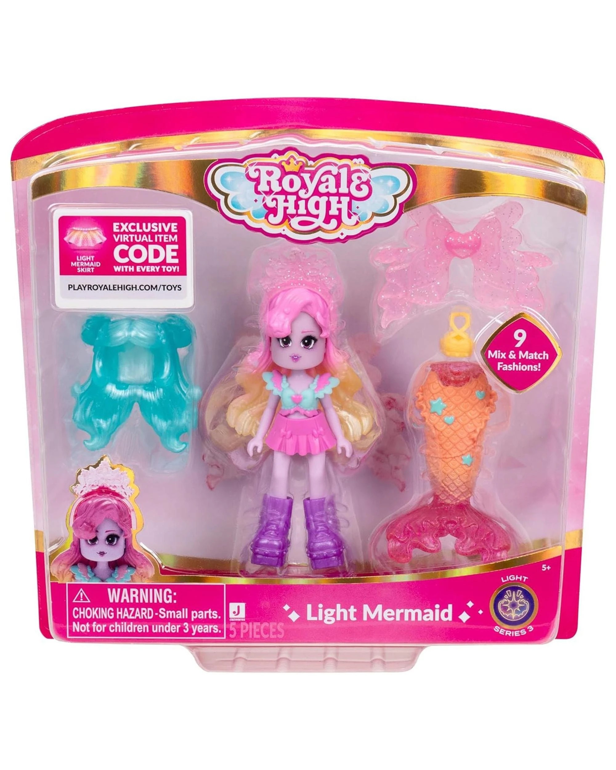 1 Royale High Light Mermaid S3 Deluxe Core Figure, 1 of 8