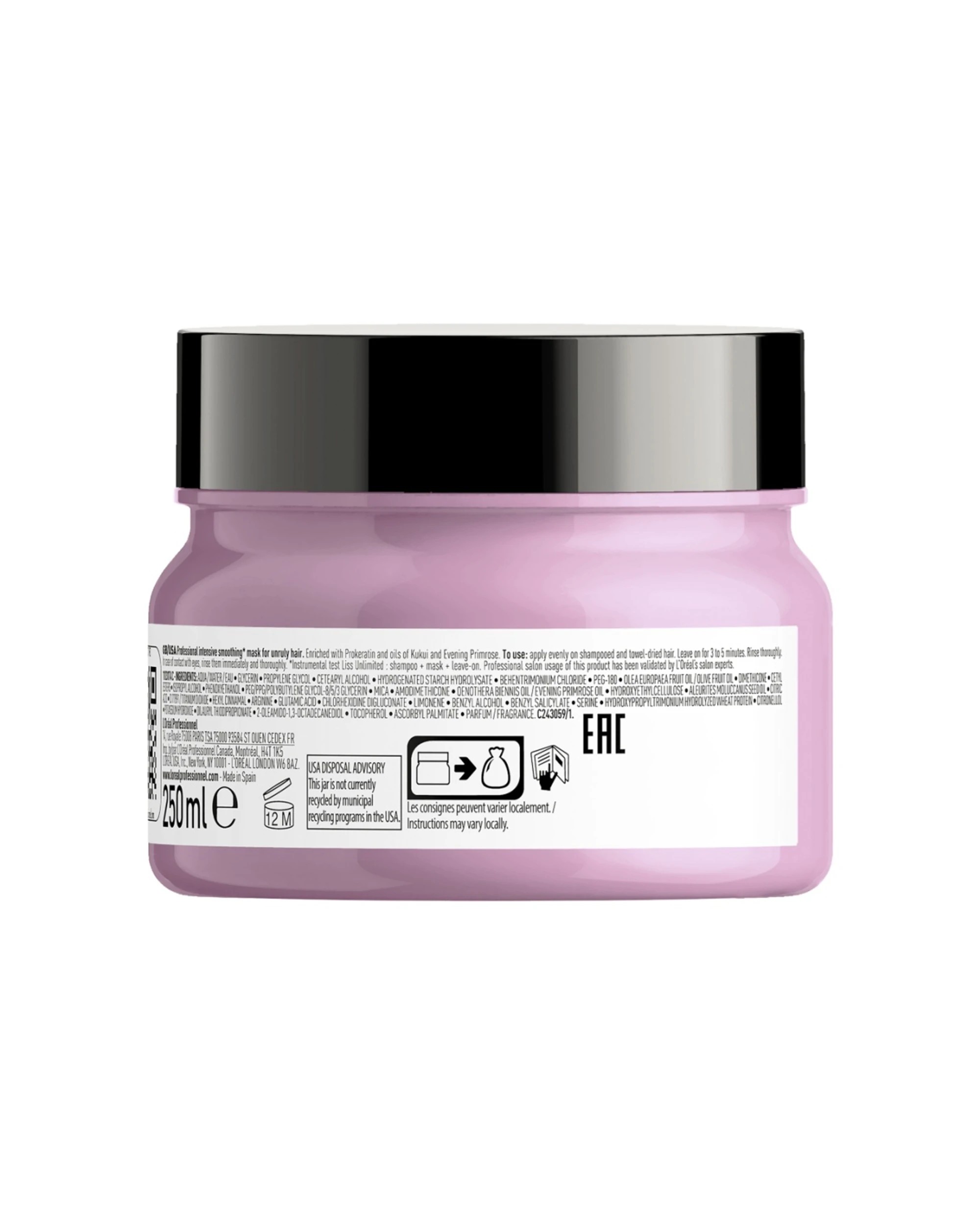 2 L'Oréal Professionnel Liss Unlimited Mask Anti-Frizz Treatment 250ml - Multi, 2 of 2