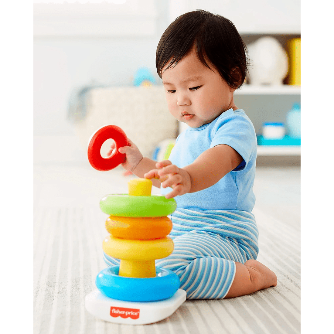 5 Fisher-Price Rock-a-Stack - Blue, 5 of 5