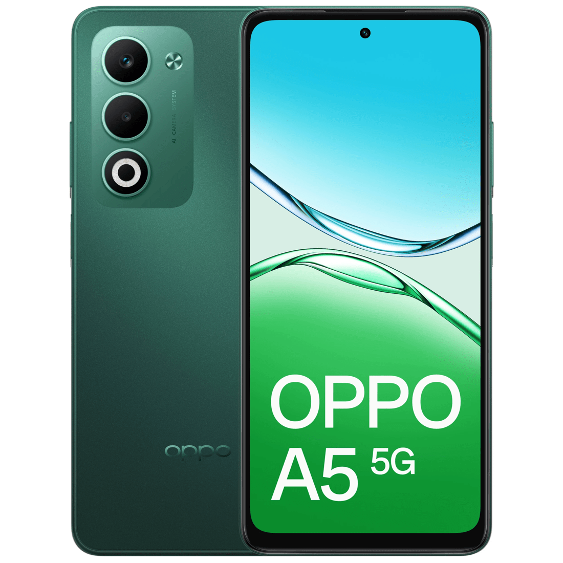 1 Telstra Oppo A5 5G - Aurora Green, 1 of 3