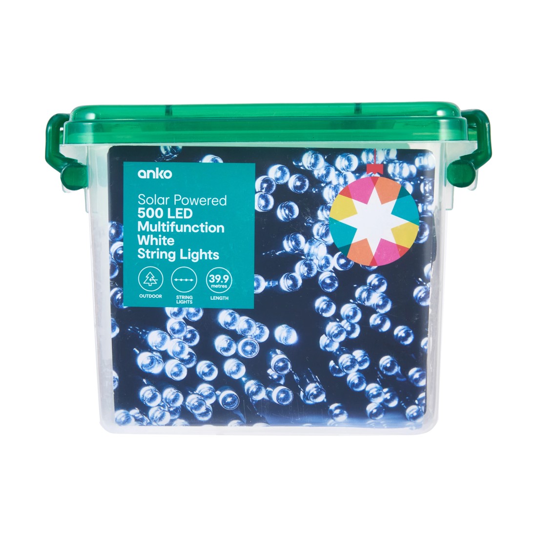 6 Solar Powered 500 LED Multifunction White String Lights, 6 of 7