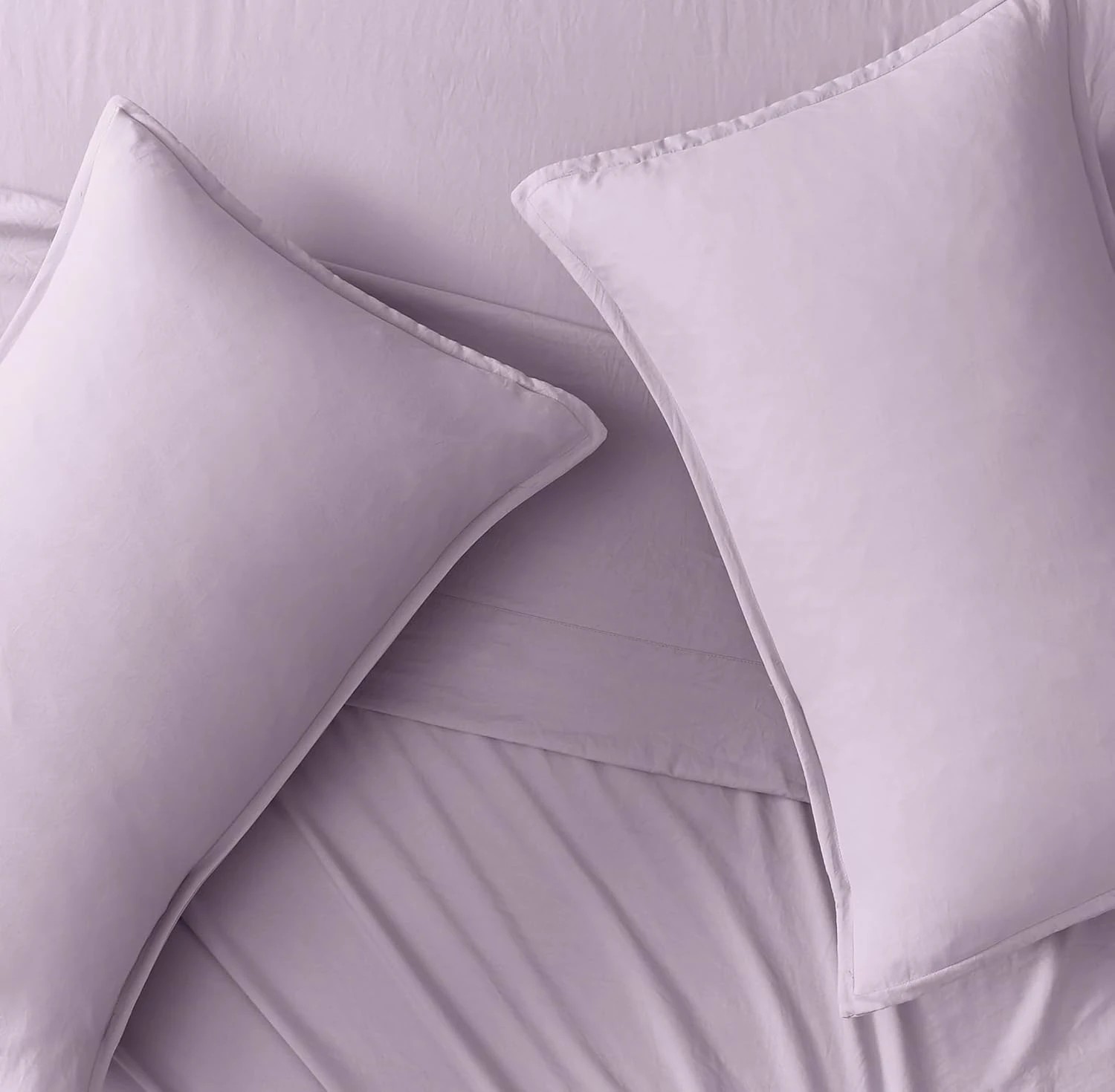 4 CleverPolly 100% Vintage Washed Microfibre Sheet Set - Lilac - King Bed, 4 of 5