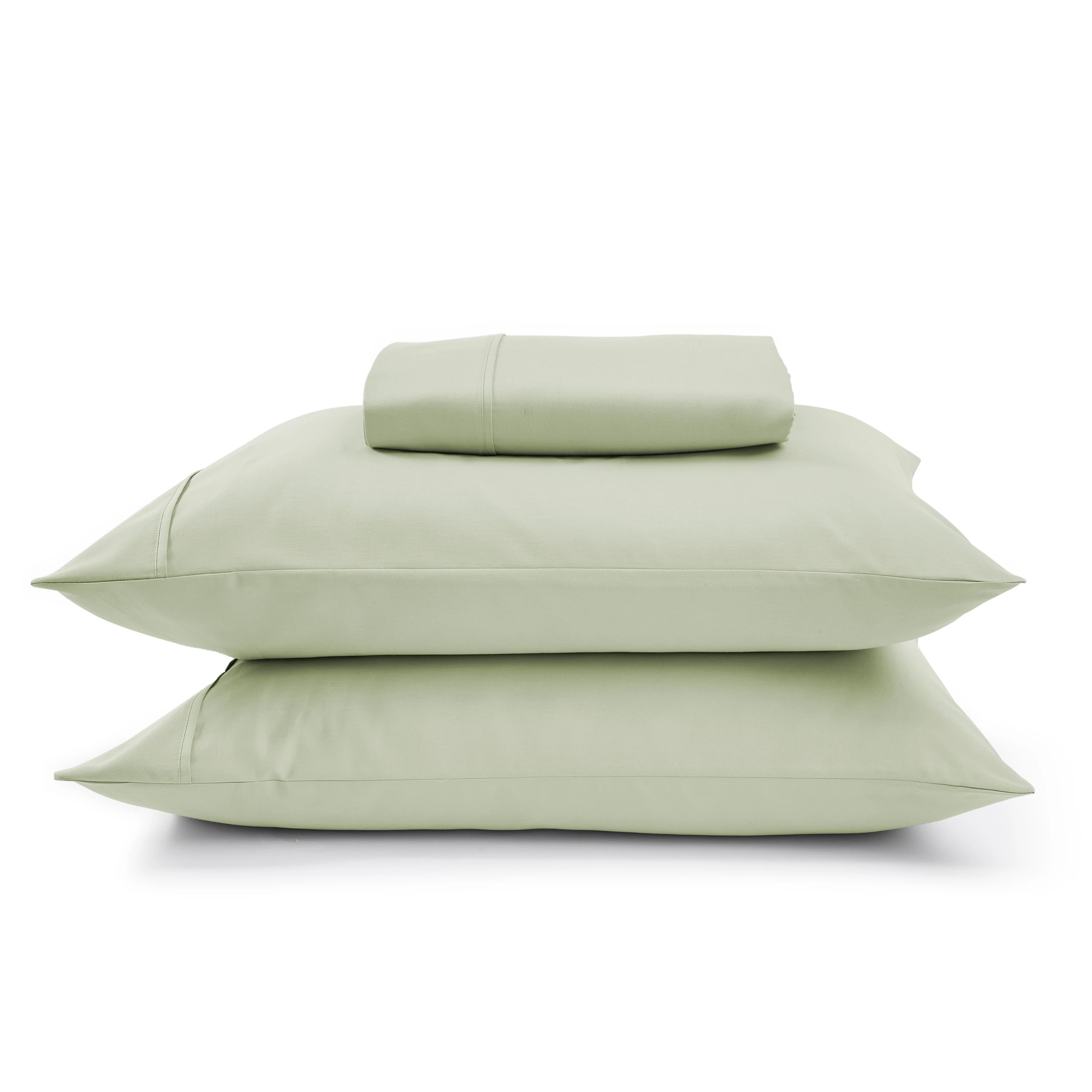 2 1000 Thread Count Cotton Rich Sheet Set - Queen Bed, Sage, 2 of 5