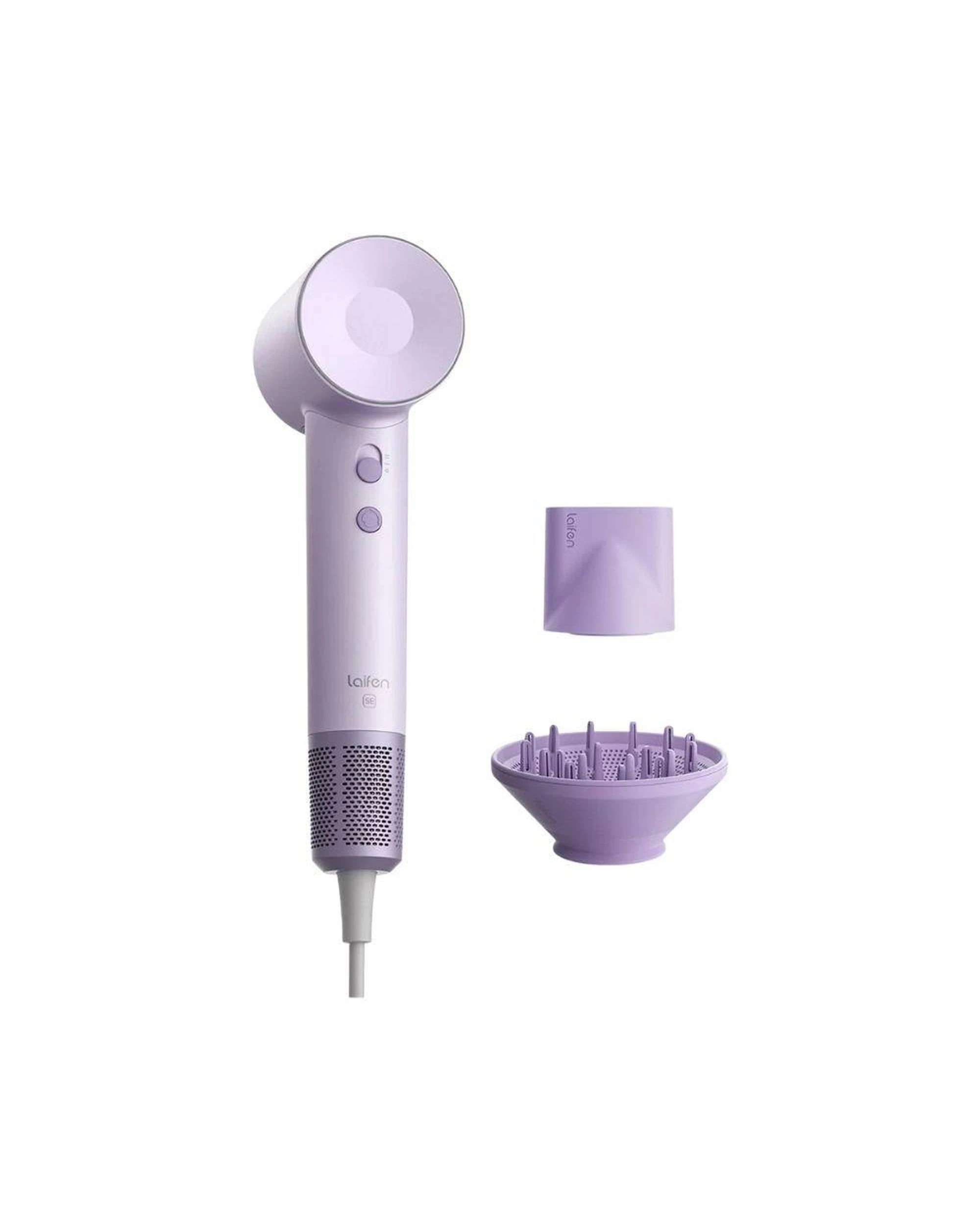 1 Laifen SE High Speed Hair Dryer Purple with Diffuser and Smooth Nozzle, 1 of 1