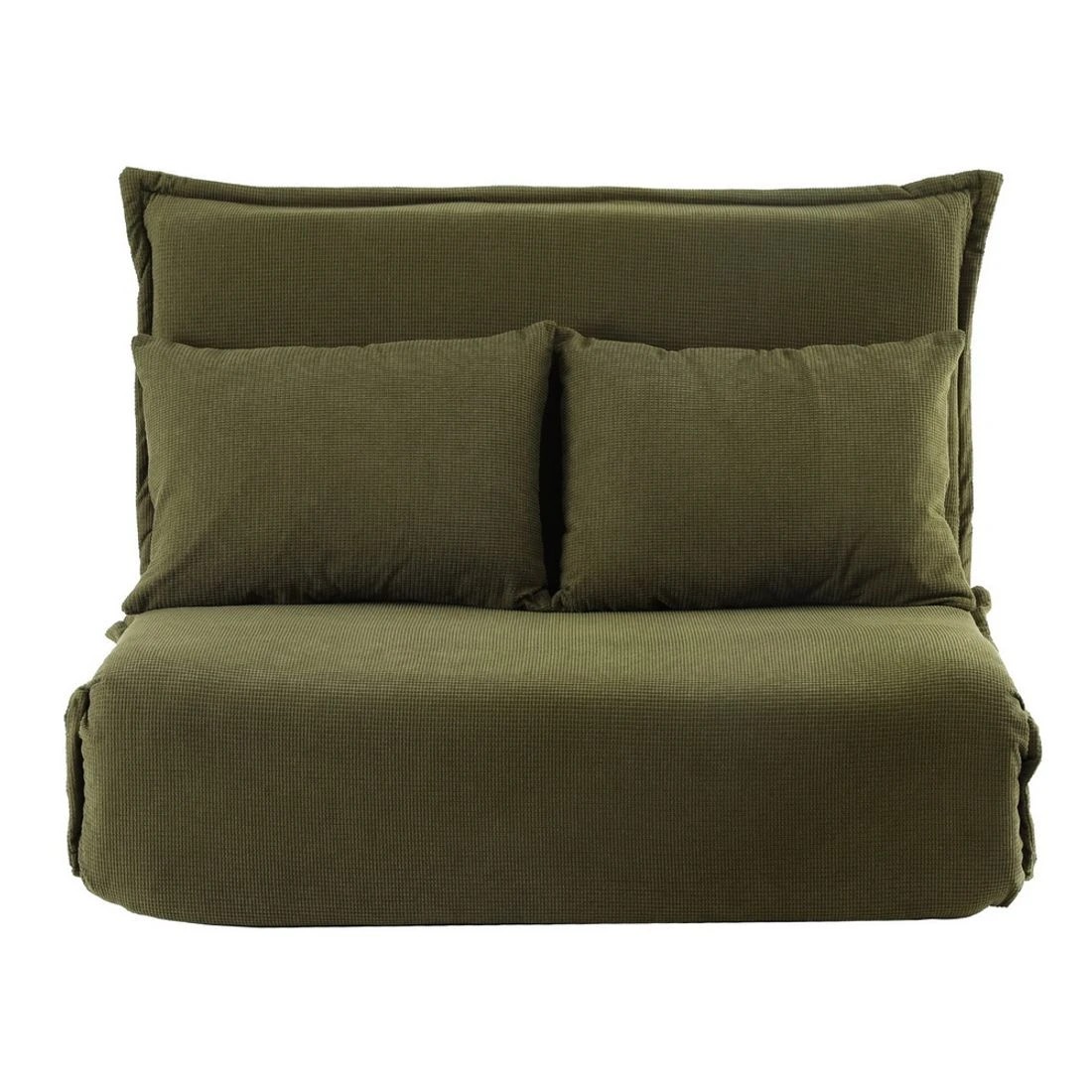4 Artiss Floor Lounge Sofa Bed Foldable 2 Seater Green - Green, 4 of 8