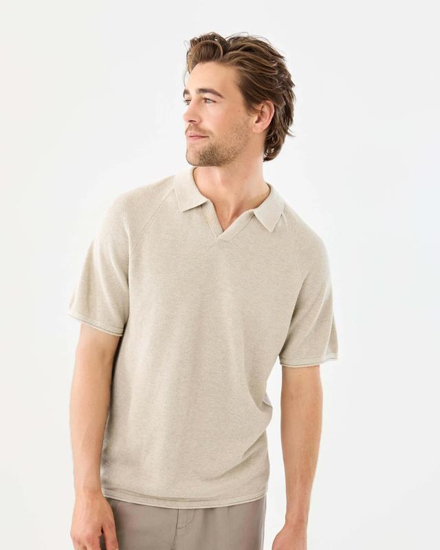 True Knit Raglan Polo S