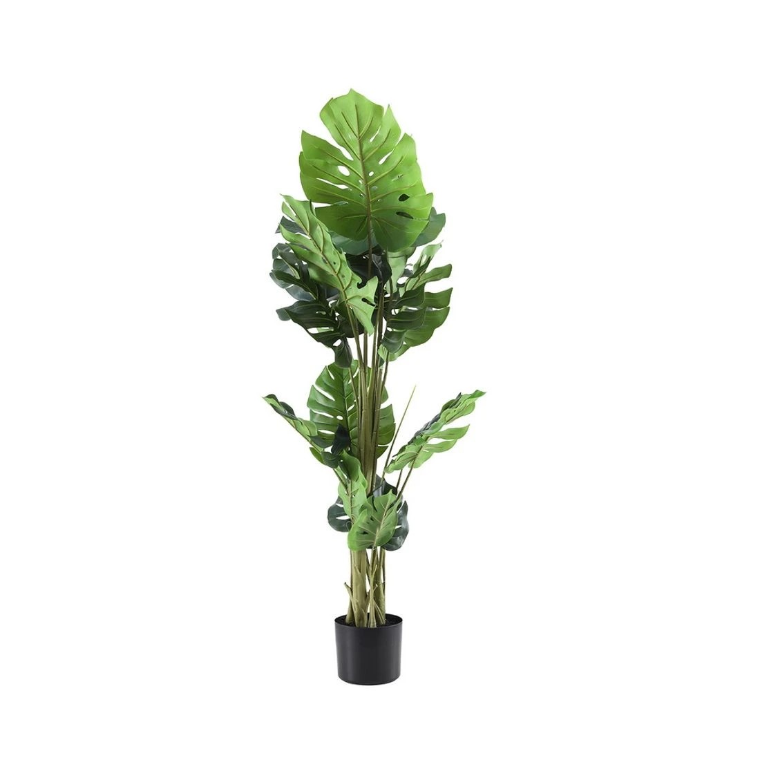 3 Artiss 140cm Artificial Monstera Tree Faux Trees Indoor Decor Artificial Plants Lifelike Plant 1.4M - Green, 3 of 9