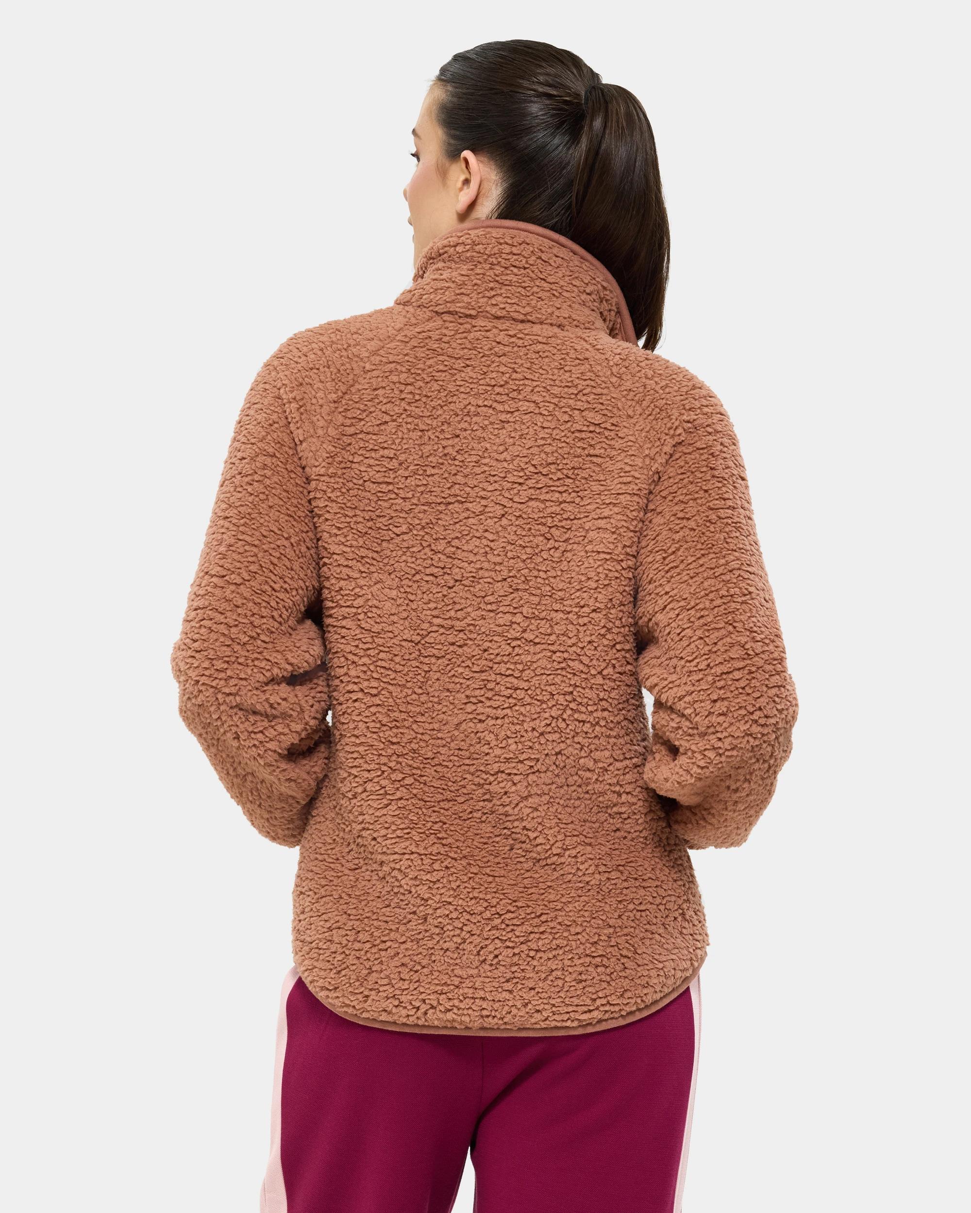 5 Fila Hallie Quarter Zip Teddy Fleece Top SHEER, 5 of 10