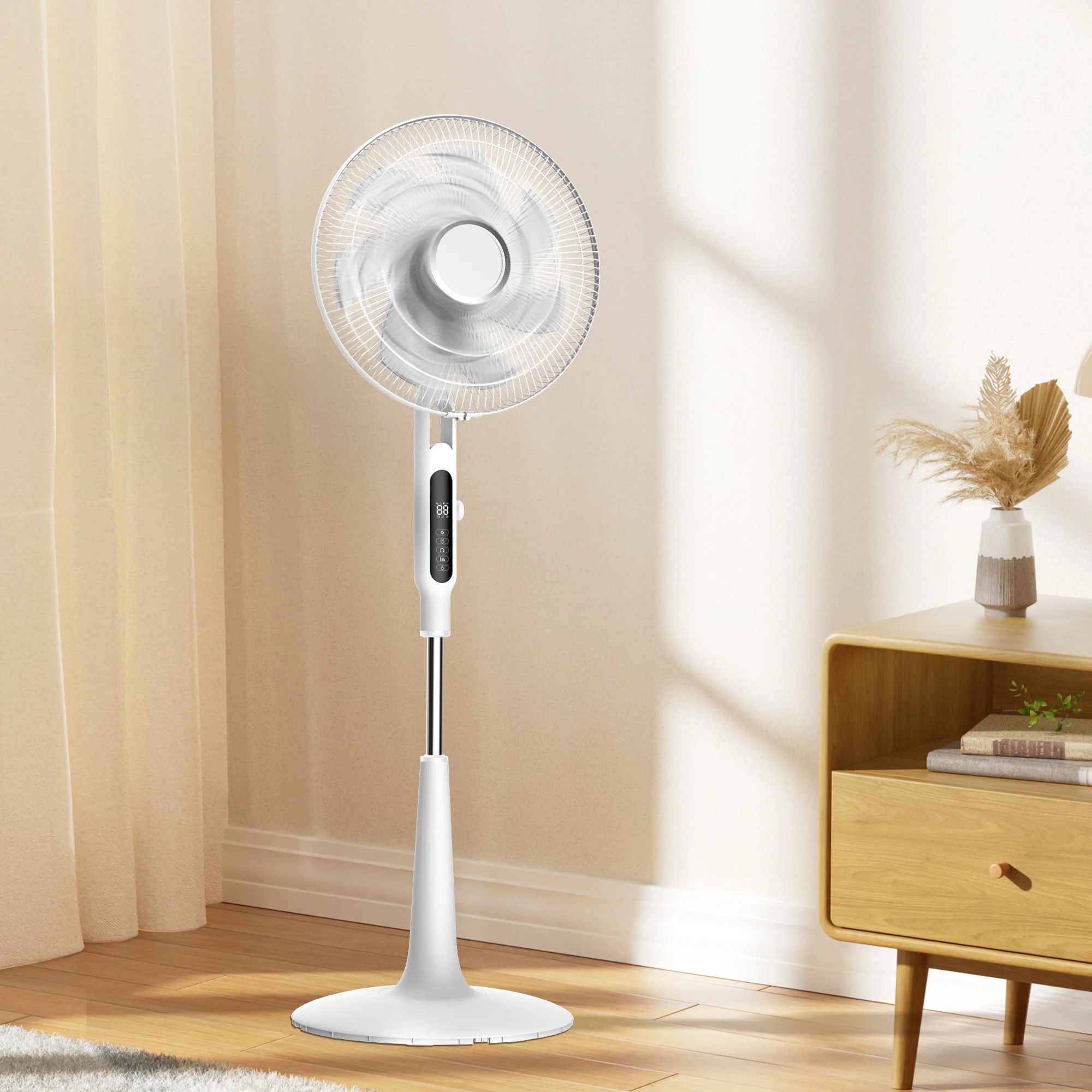 7 Spector Pedestal Fan Tilt &amp; Oscillating 28 Speed Cooler Timer Adjustable Height, 7 of 9