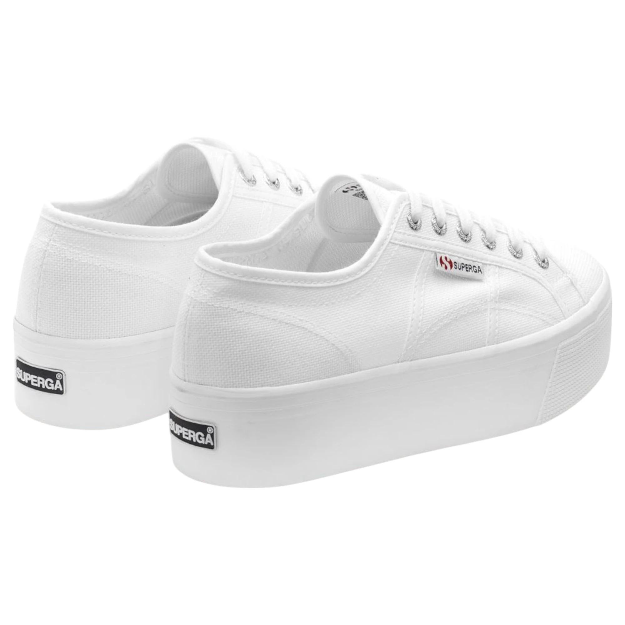 3 Superga Unisex 2790 Platform White Casual Shoes WHITE, 3 of 6
