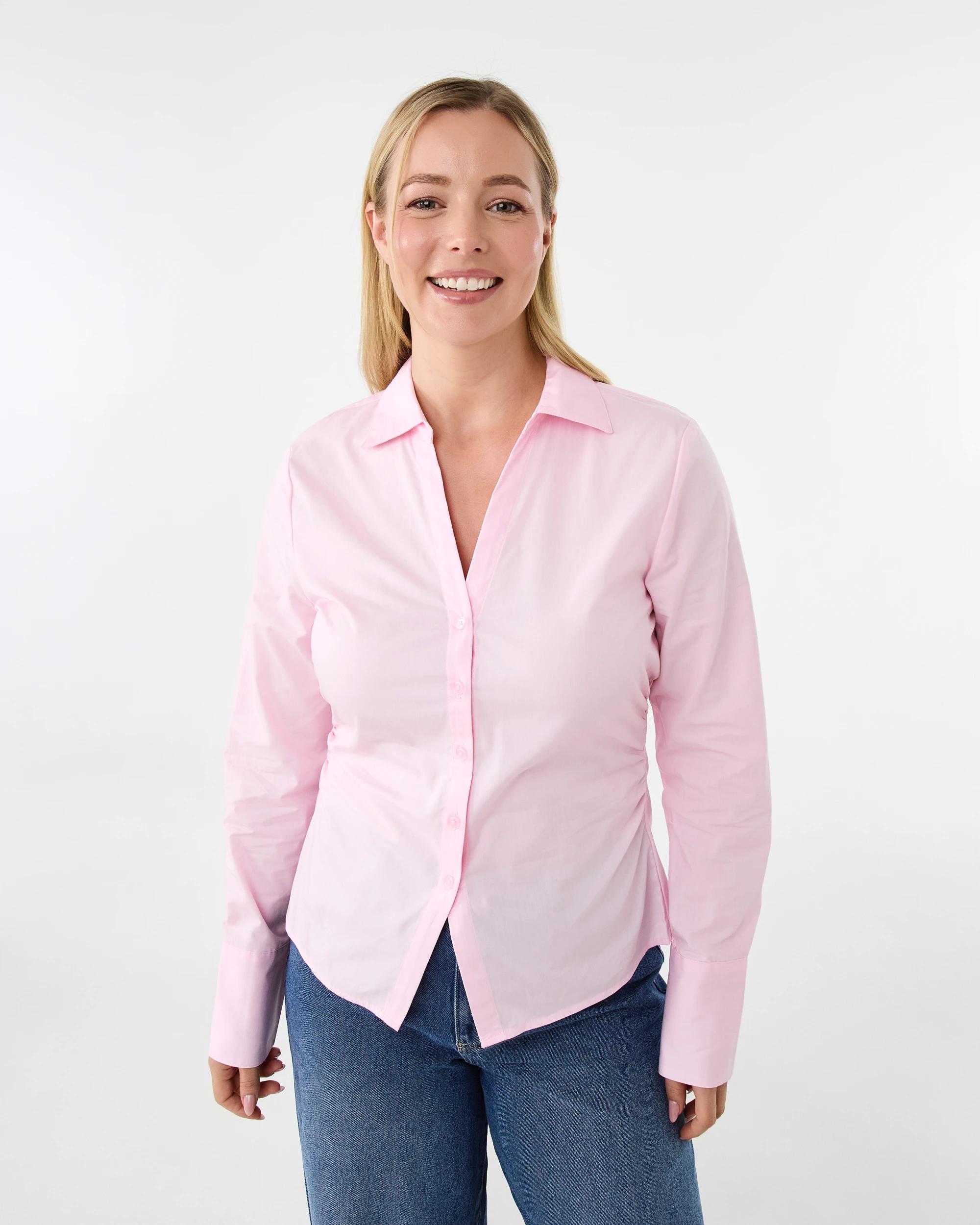 1 Long Sleeve Fitted Shirt Luna Pink, 1 of 8