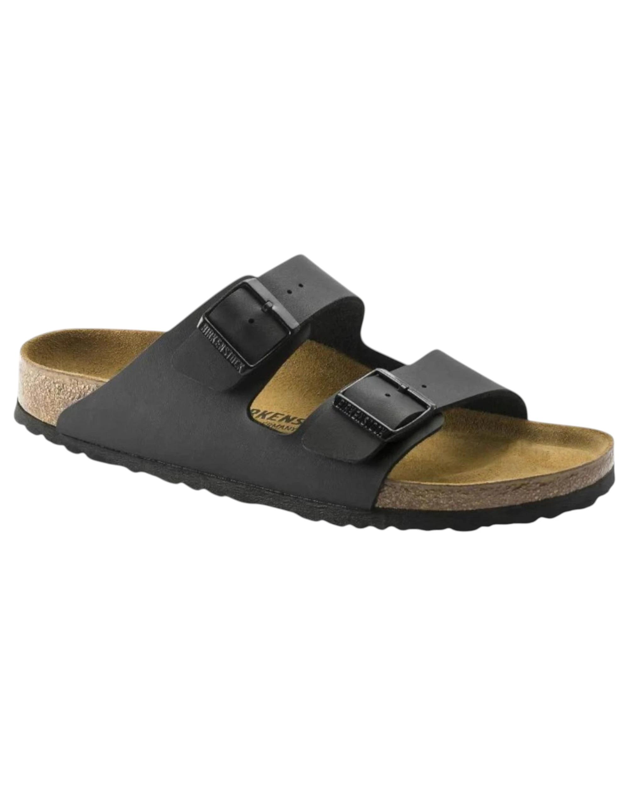 4 Birkenstock Unisex Arizona Birko-Flor Slip On Sandals BLACK, 4 of 6