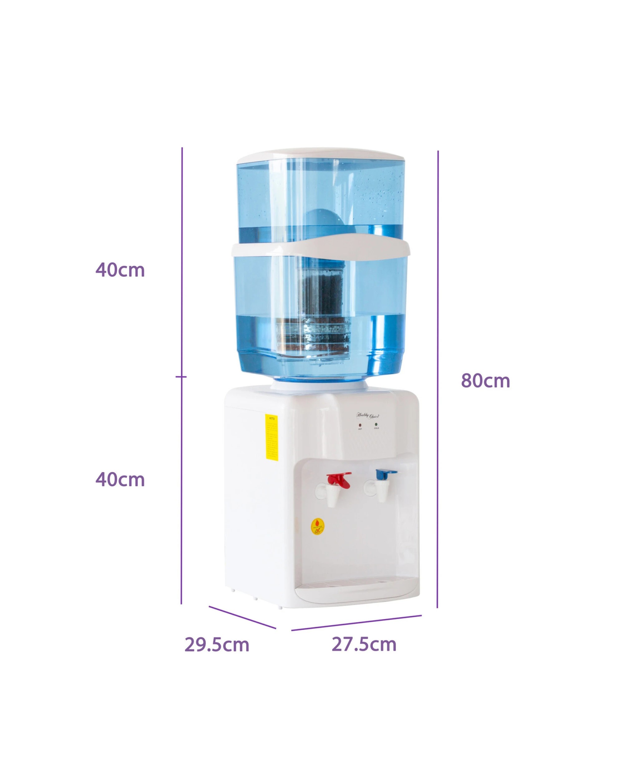 3 Healthy Choice Water Cooler, Hot Water Dispenser with Activated Carbon Filtration, 3 of 6