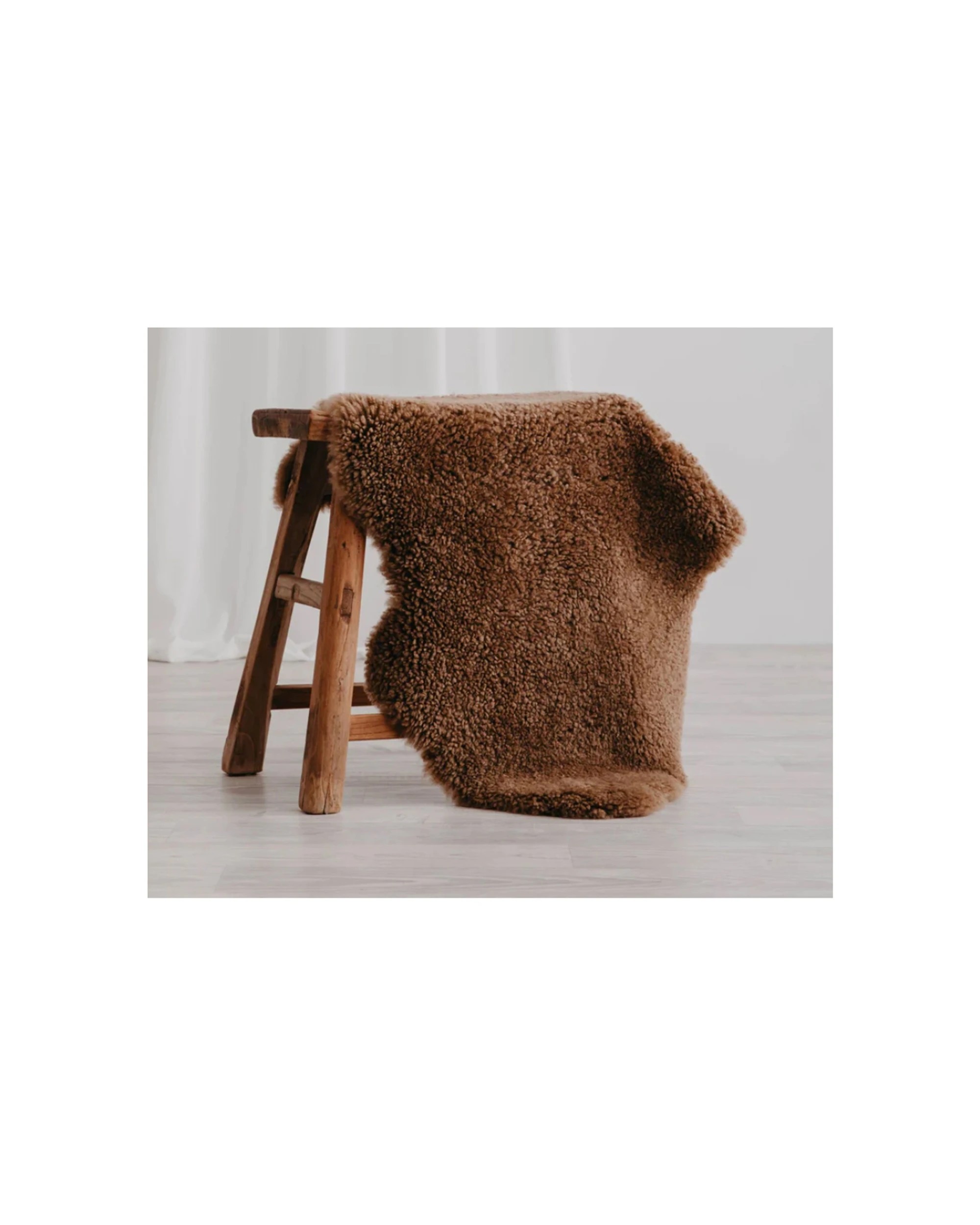 2 Huxford Grove The Kingston Sheepskin Rug Home Decor Size 60x90cm Butterscotch - Brown, 2 of 2