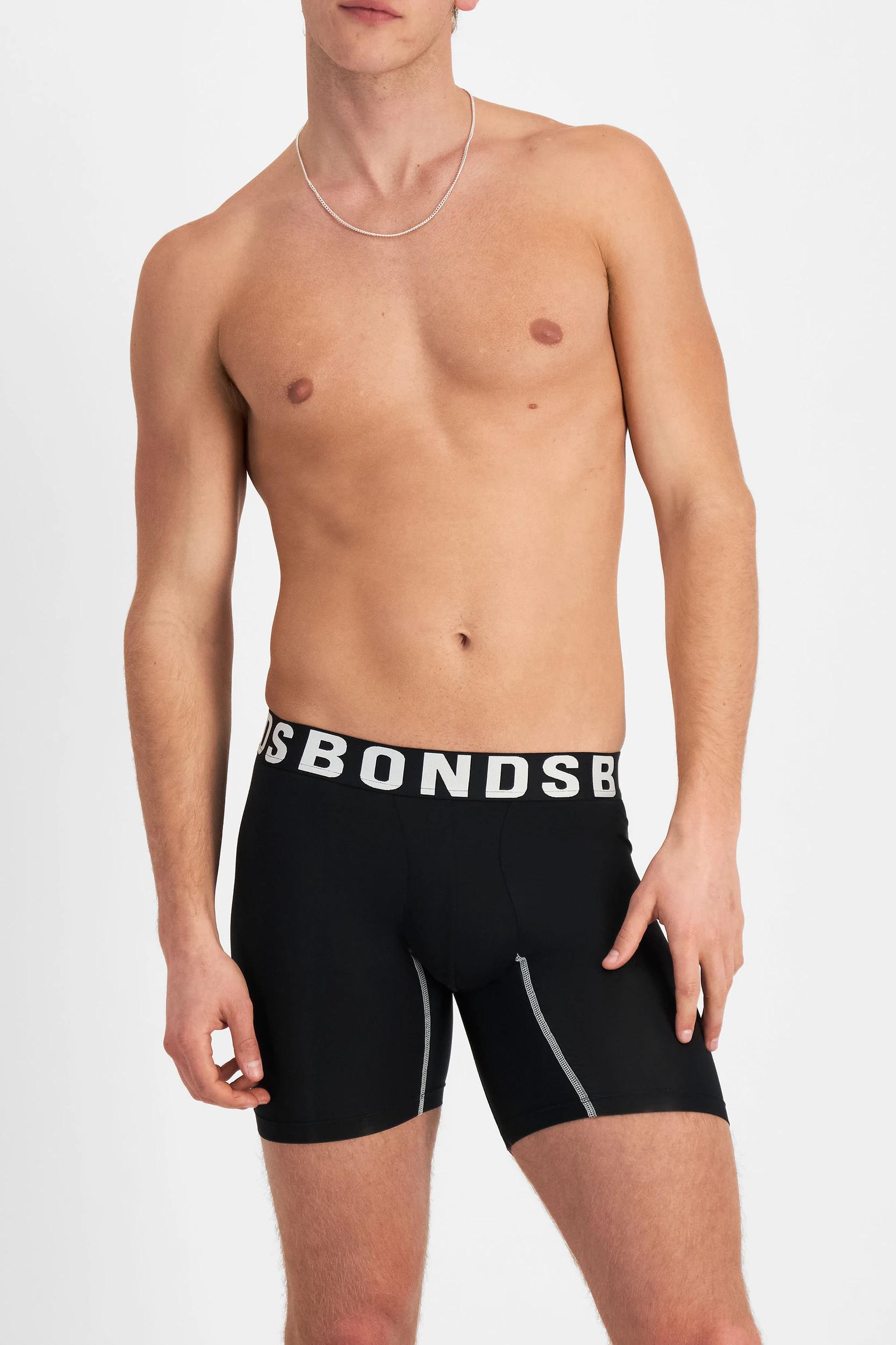 1 Bonds Men's Chafe Off Trunk BLACK, 1 of 5