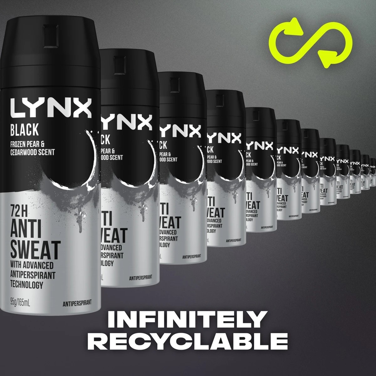 4 LYNX Black Antiperspirant Aerosol 165ml, 4 of 9