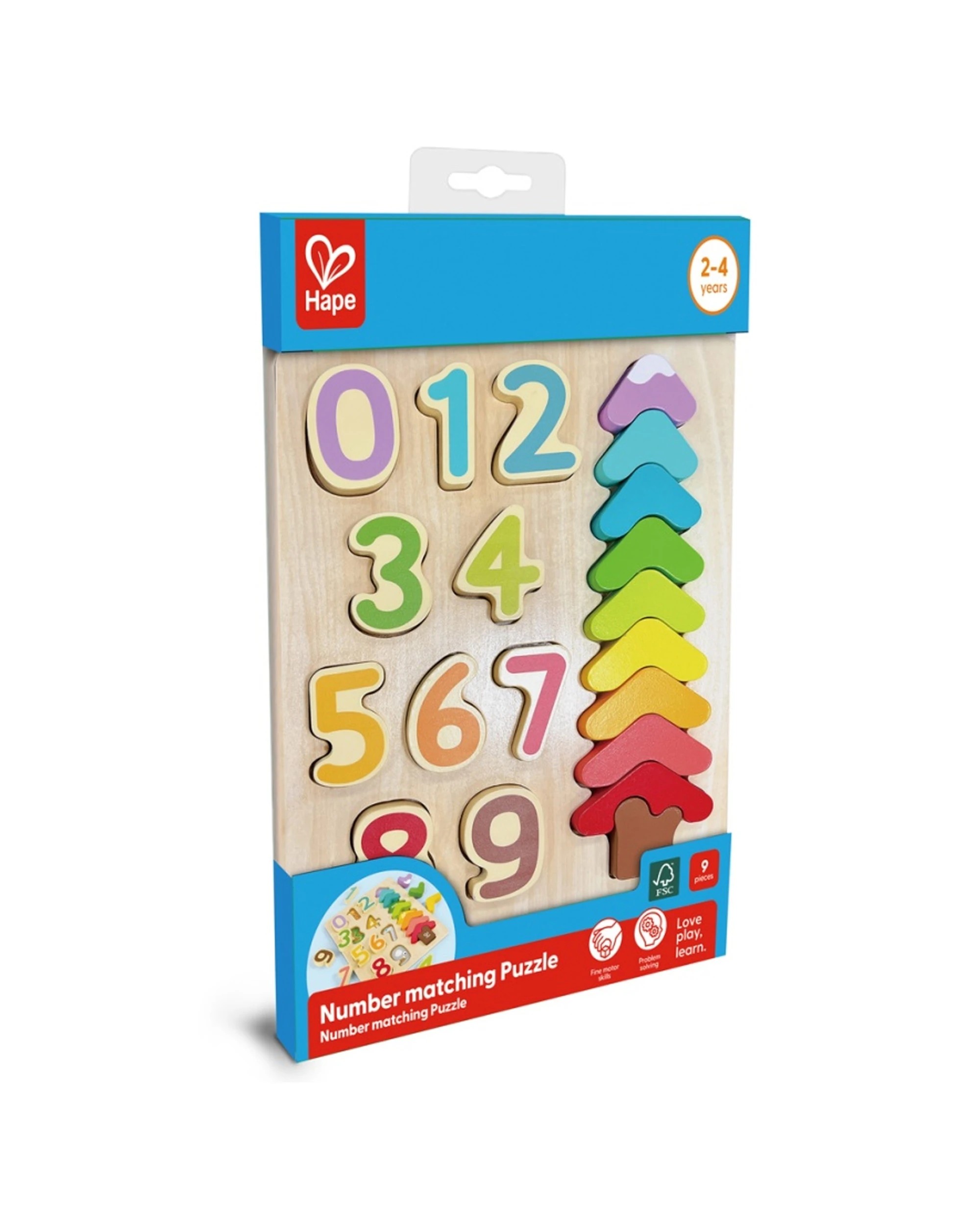 2 Hape 20pc Colours And Numbers Puzzle Blocks Kids Activity Toy - Multi, 2 of 4