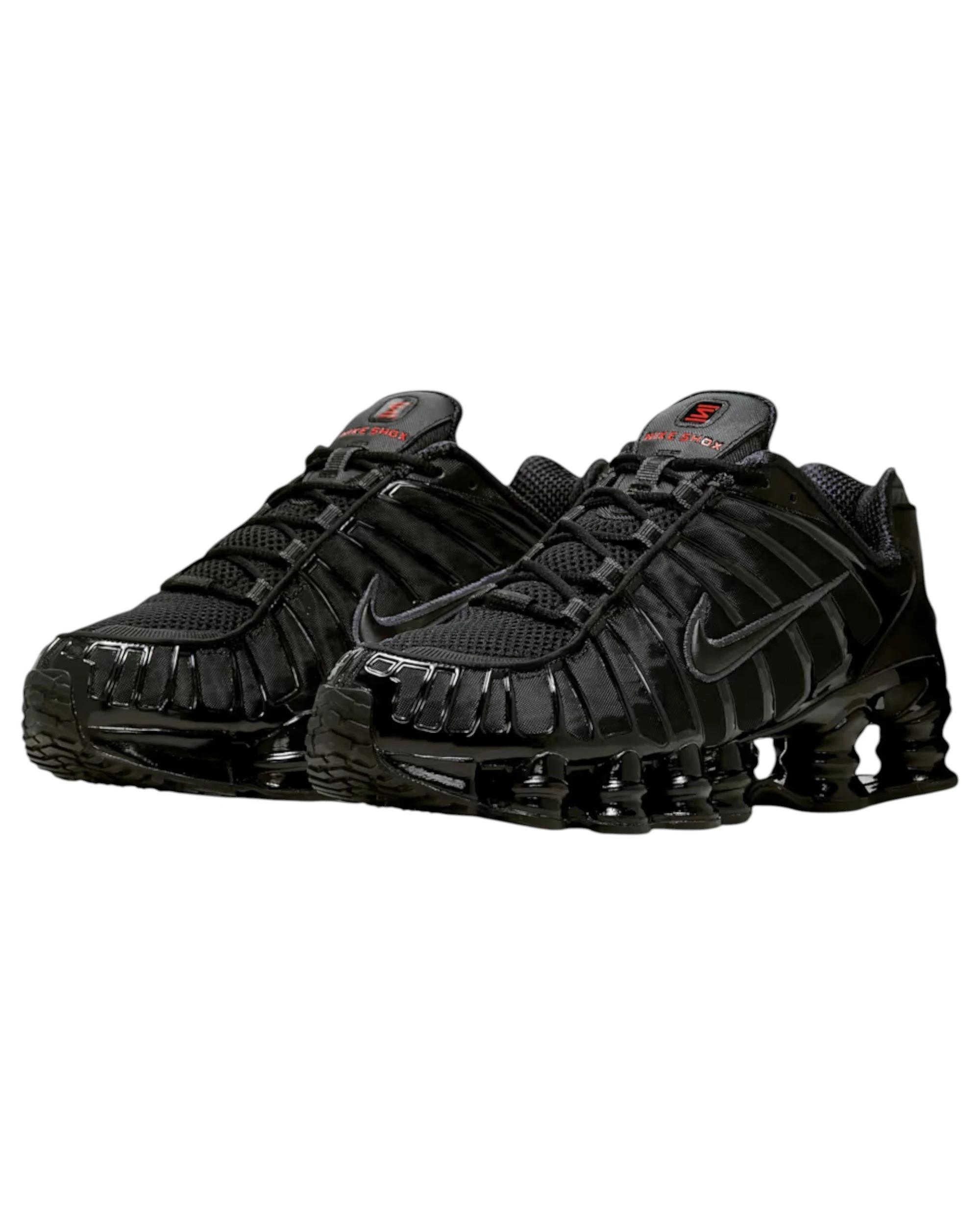 4 Nike Mens Shox TL Reflective Athletic Shoes BLACK, 4 of 6