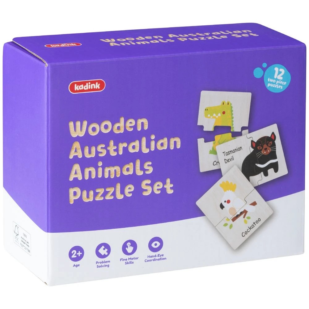 3 Kadink Wooden Puzzle Set Australian Animals, 3 of 4