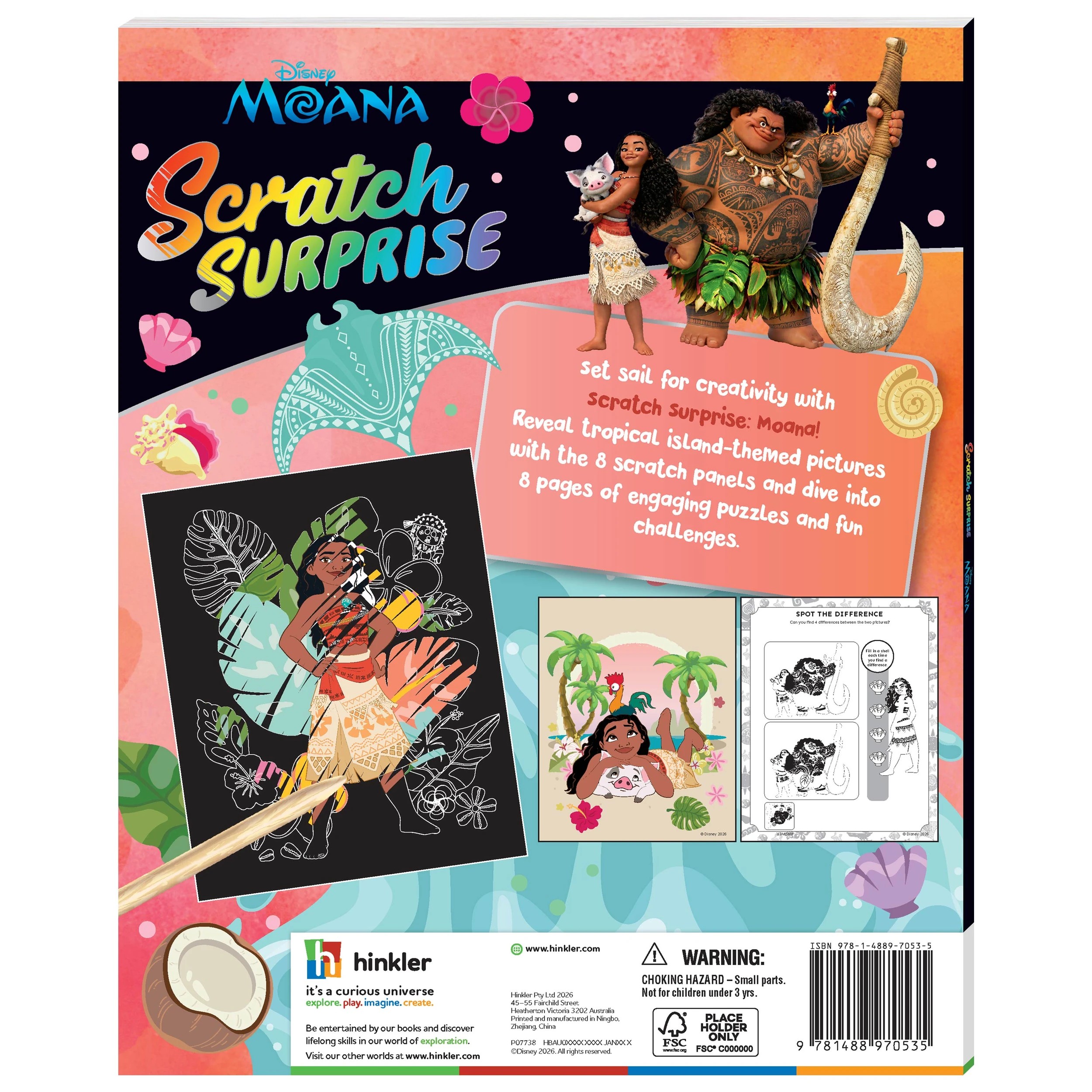 2 Scratch Surprise: Disney Moana - Book, 2 of 5