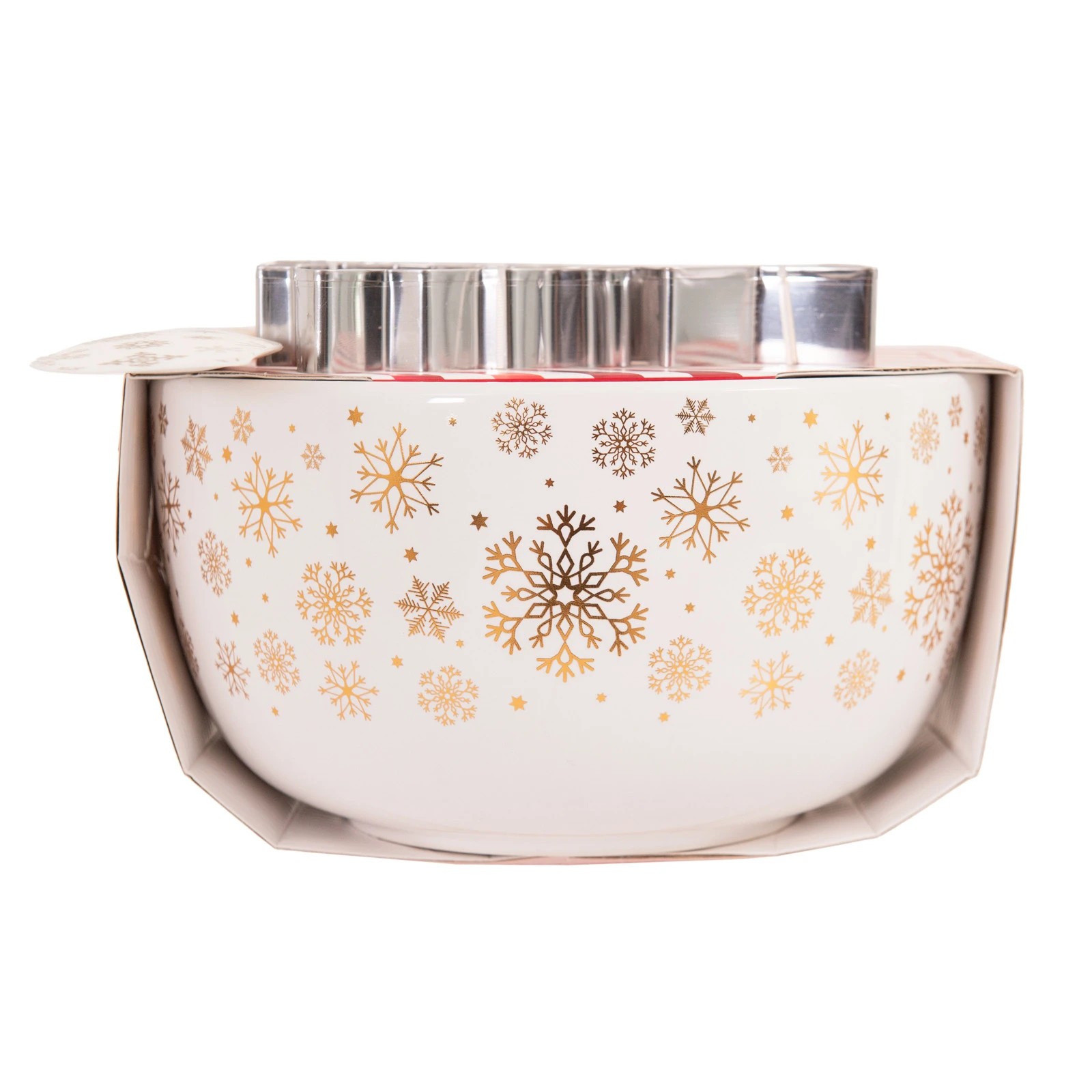 4 Bread and Butter Electroplate Snowflake Mini Mix Bowl Set - Gold - Gold, 4 of 4