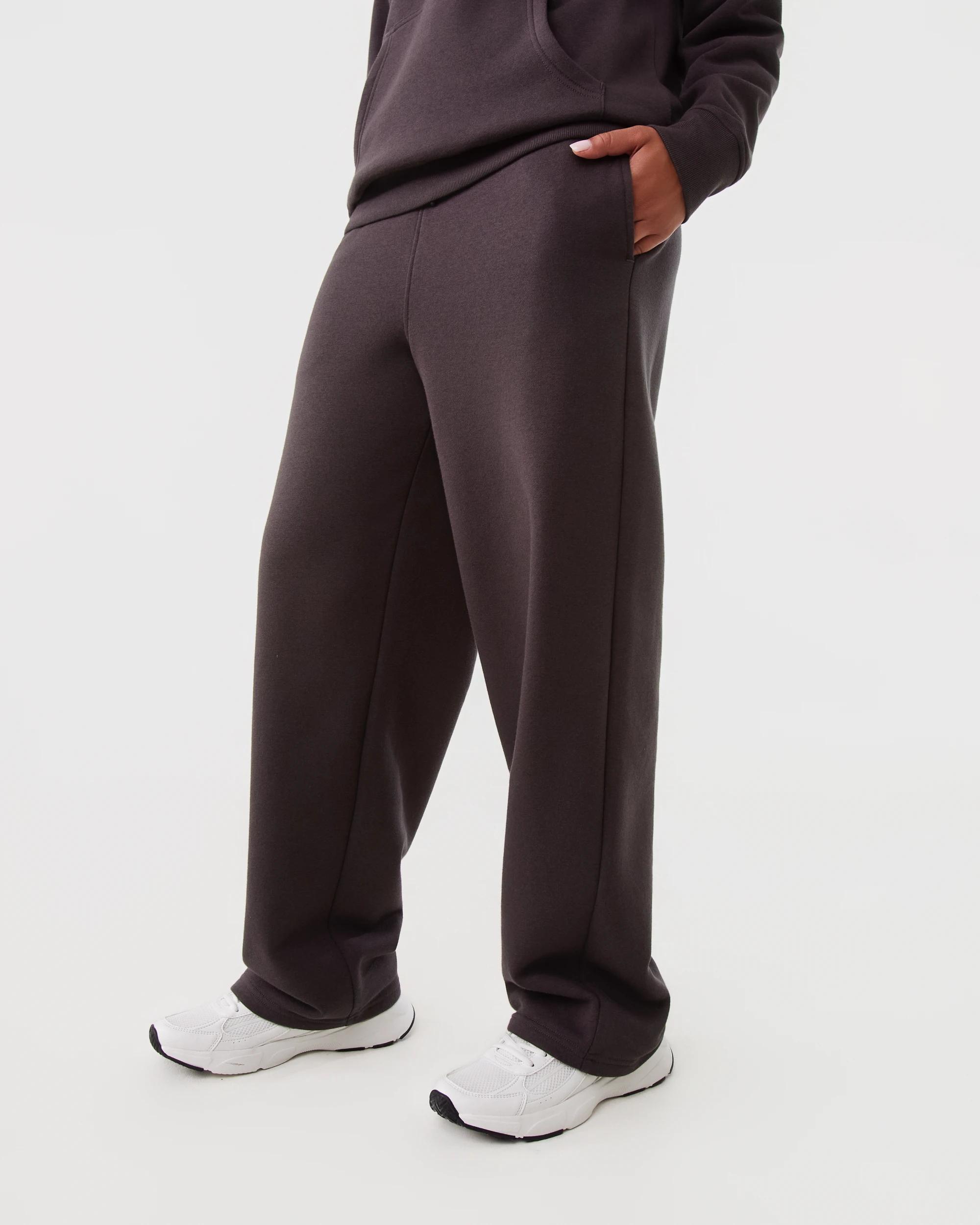 1 Active Womens Essential Straight Leg Trackpants Espresso, 1 of 6