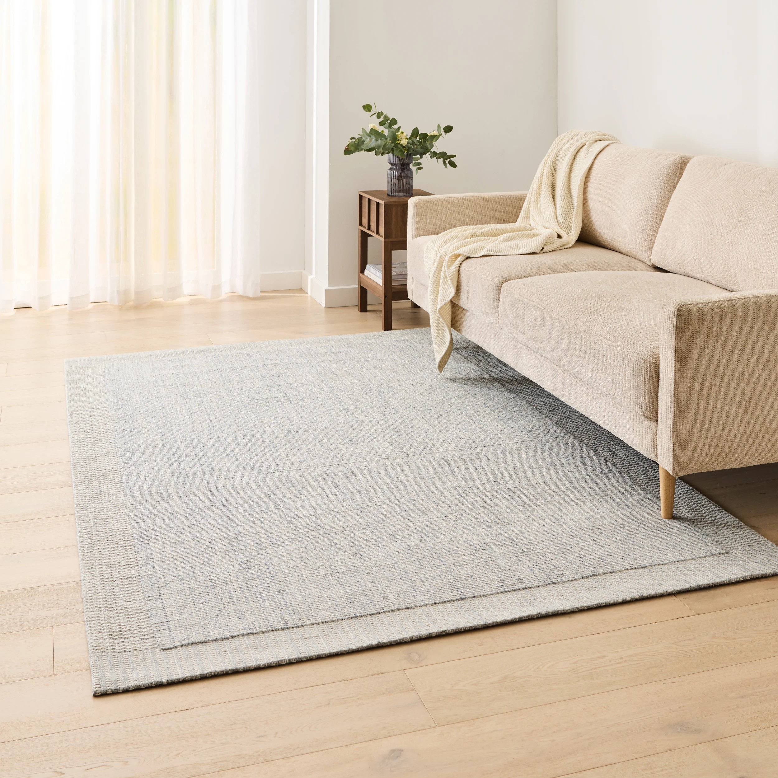 1 Moreton Wool Rich Rug - Blue, Large - 235cm x 160cm, 1 of 8