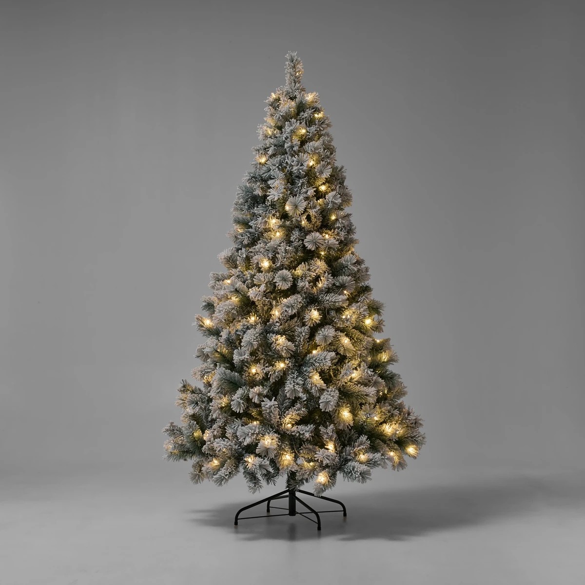 3 2.13m (7ft.) Snowy Prelit Christmas Tree, 3 of 7