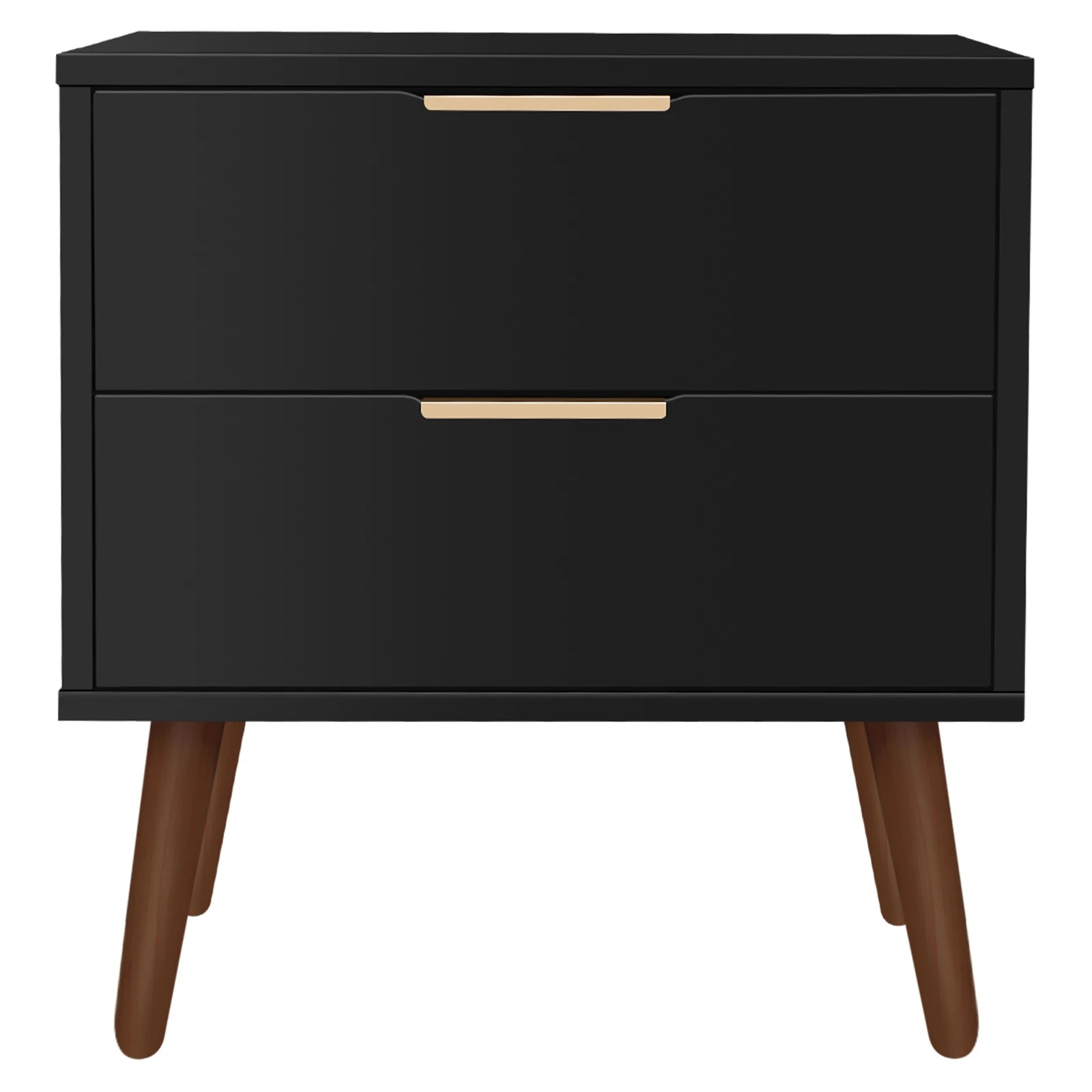 5 Alfordson 2x Bedside Table Nightstand Side Storage Cabinet Scandinavian - Black, 5 of 5