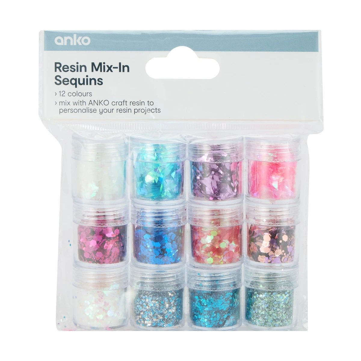 1 12 Pack Resin Mix-In Sequins, 1 of 2