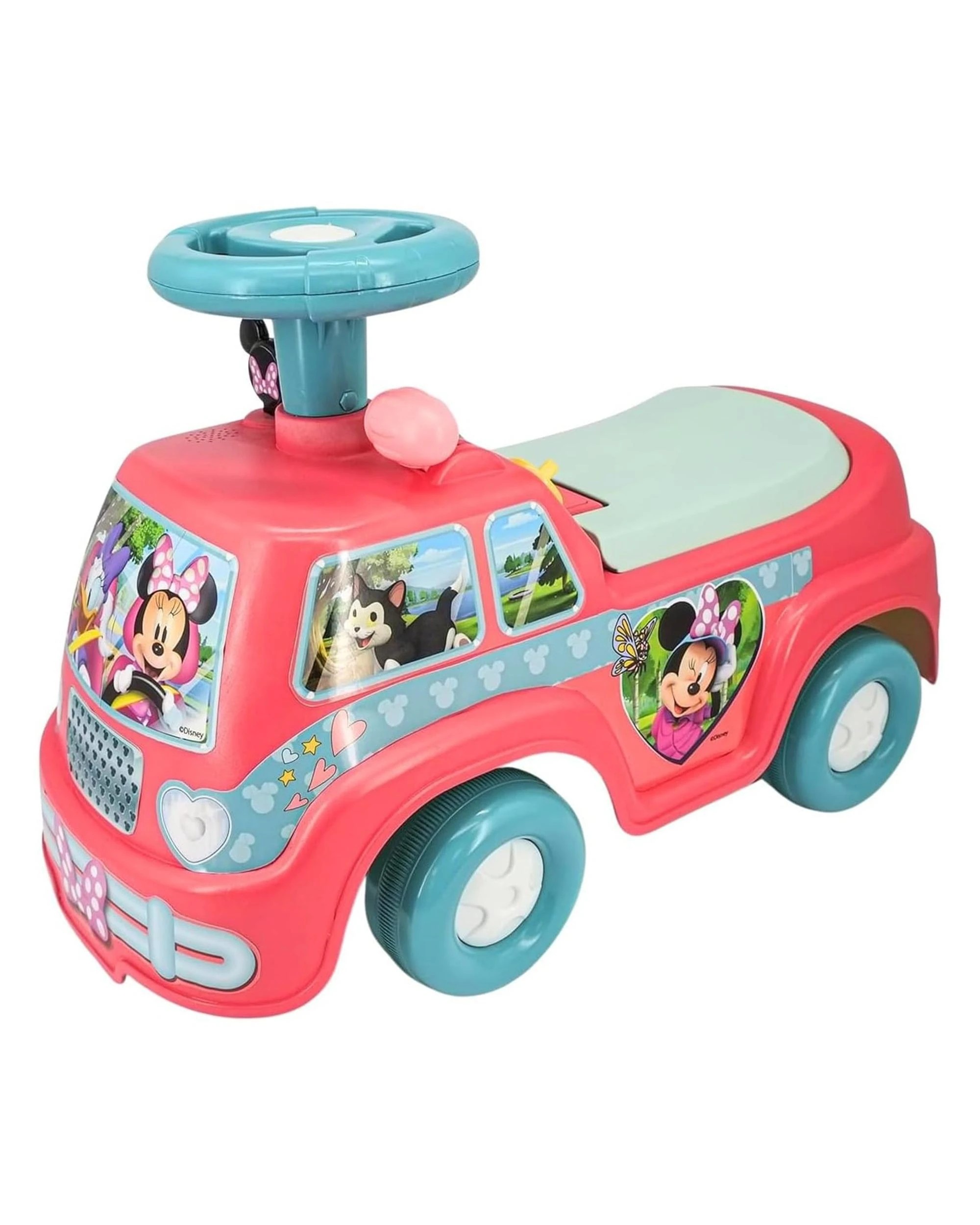 2 Disney Junior Minnie Mouse My First Activity Ride-On Camper Van with Lights and Sounds, 2 of 6