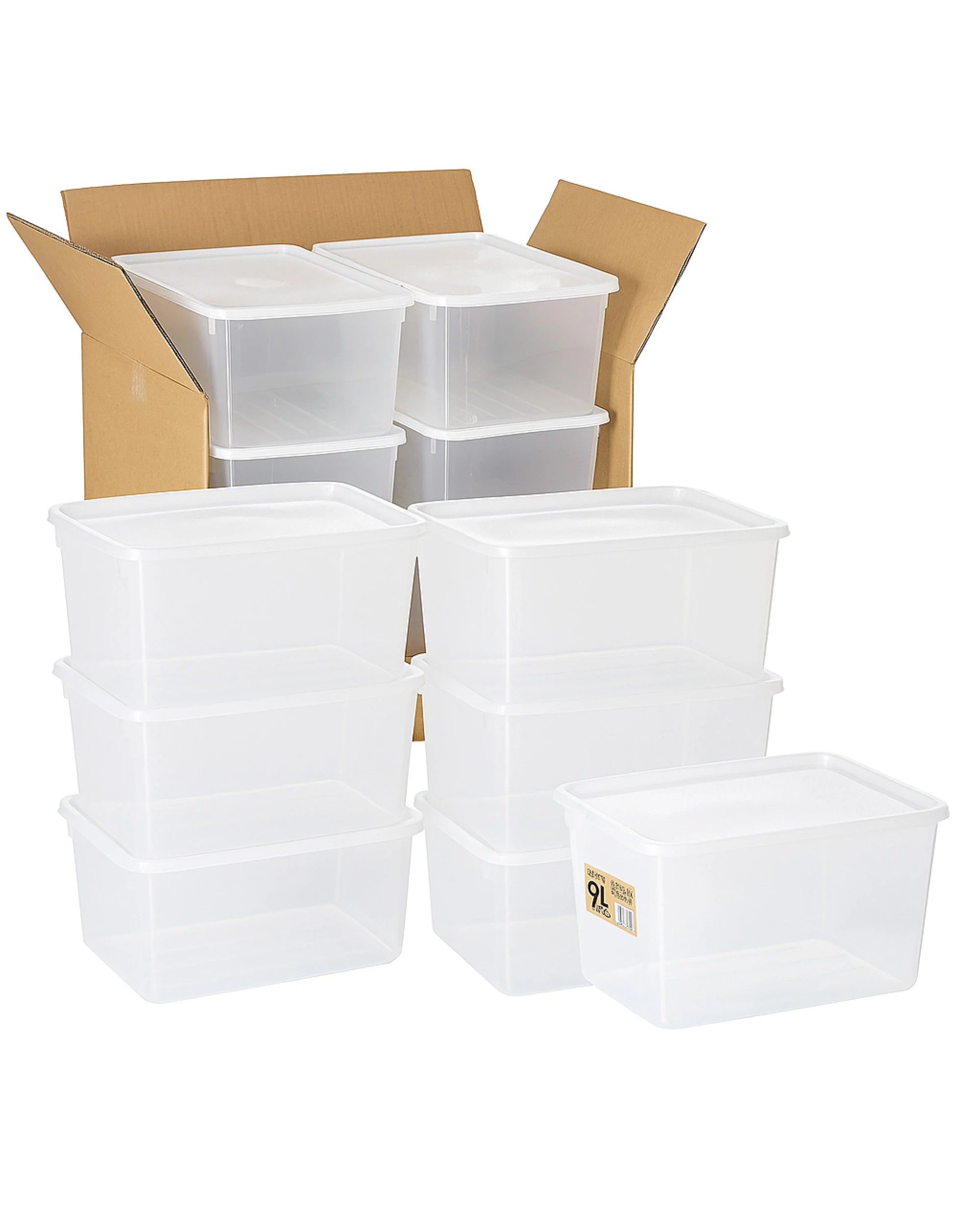 1 BR Home Food Storage Containers with Lids, 11-Pack, 9 Litre Capacity, 1 of 6