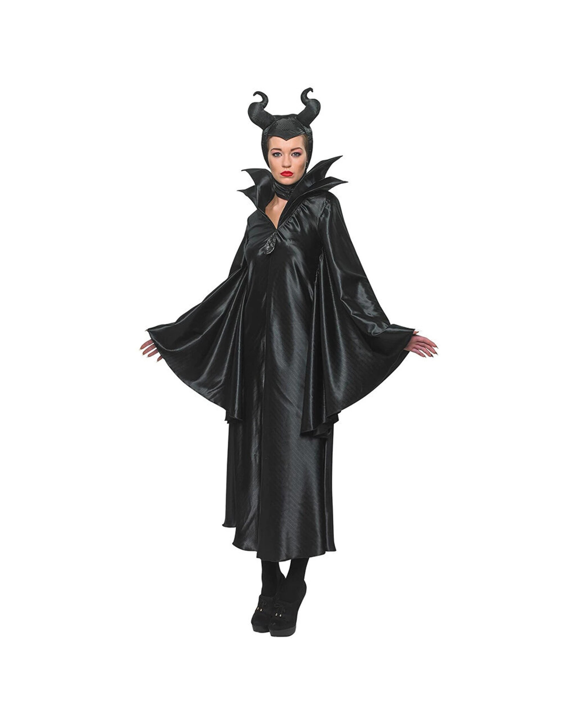 1 Disney Maleficent Deluxe Adult Dress Up Costume Size M - Black, 1 of 3
