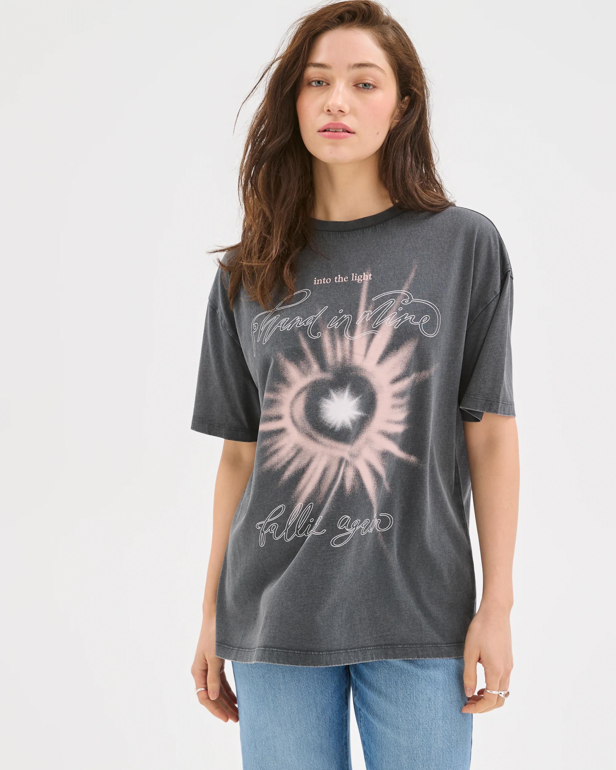 2 Lily Loves Australian Cotton Boyfriend T-Shirt FALLING AGAIN, 2 of 7