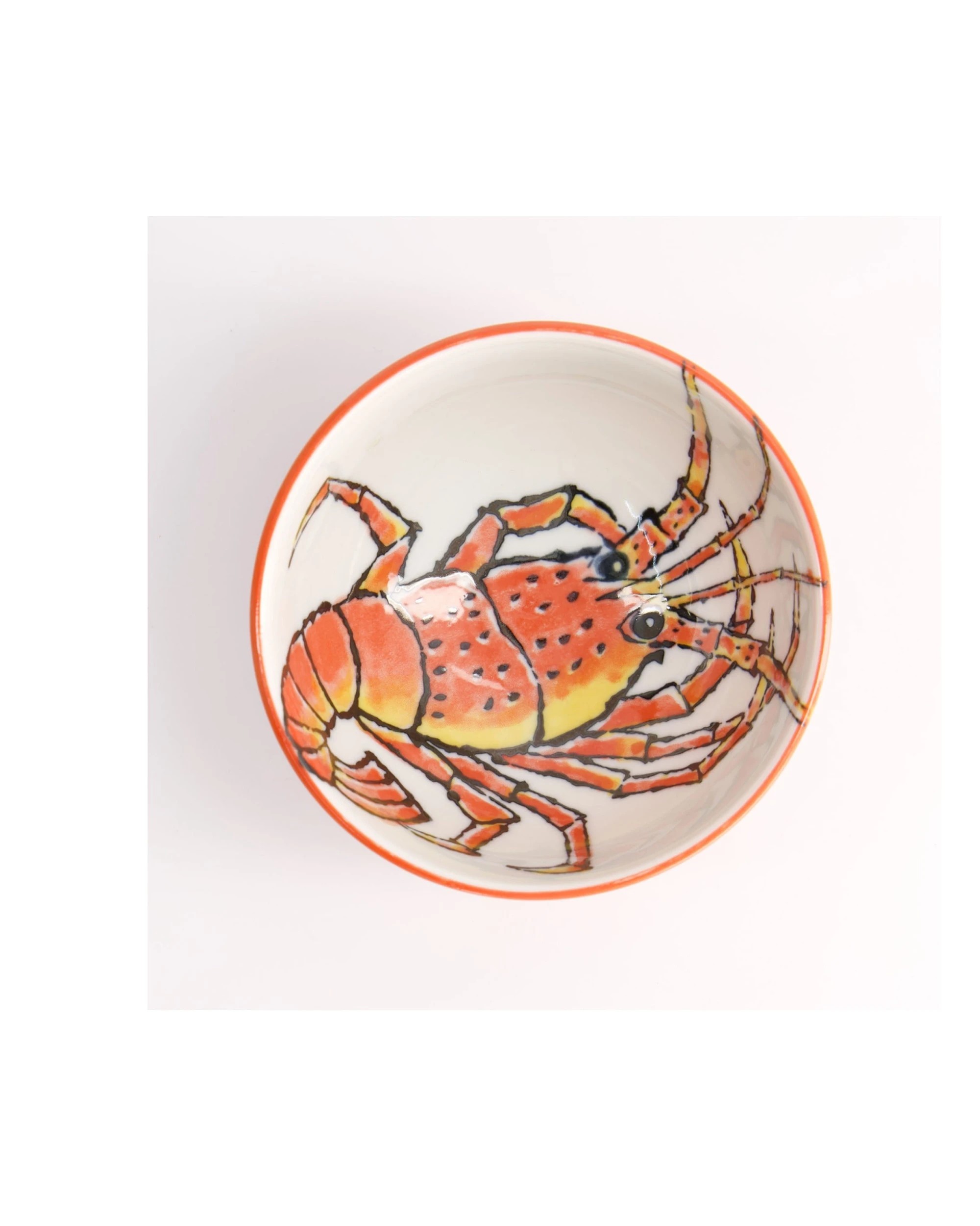 4 Tokyo Design Studio Seafood Rice Bowl Stylish Design 11x6cm Lobster - Red, 4 of 4