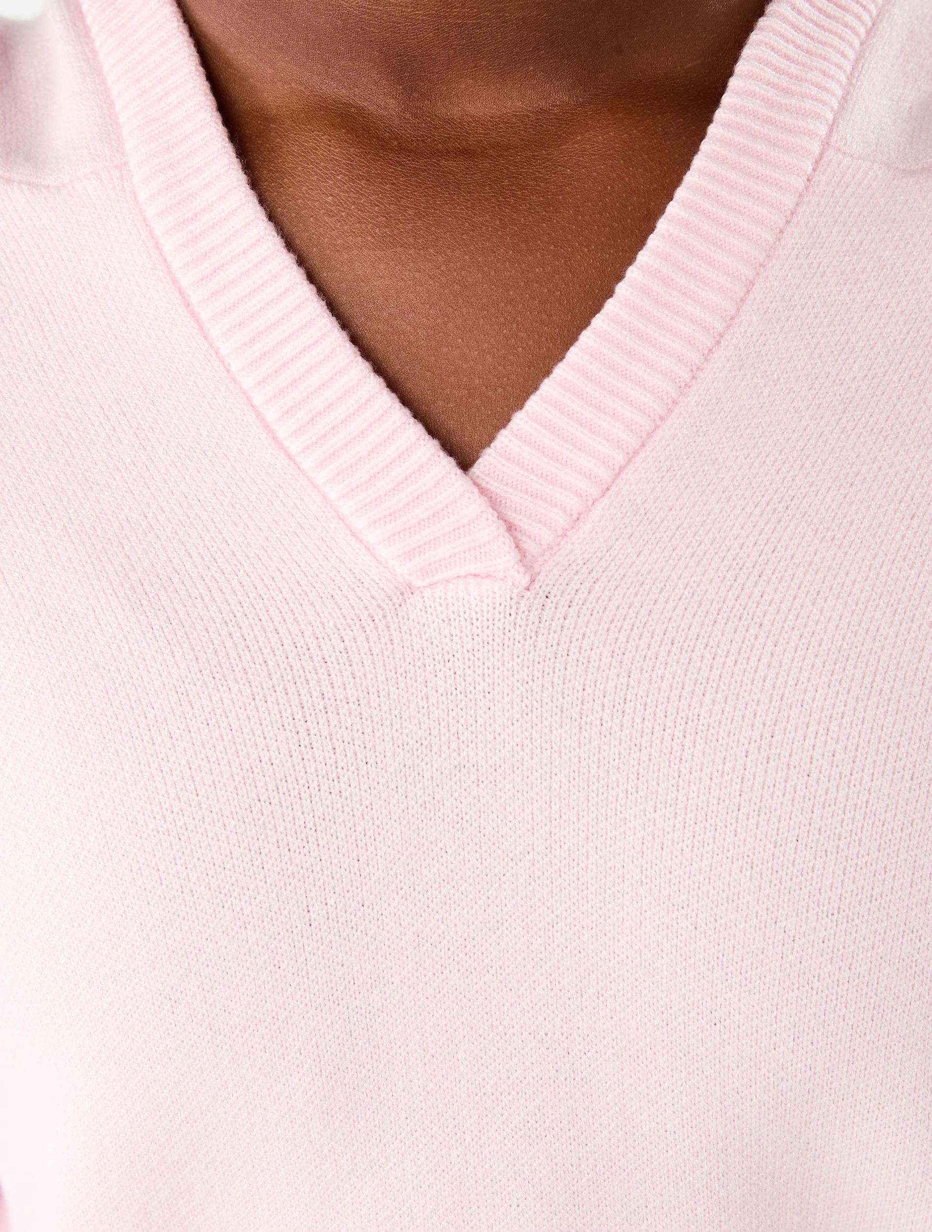 4 Bonded Knit Hoodie Bllet Pink, 4 of 7