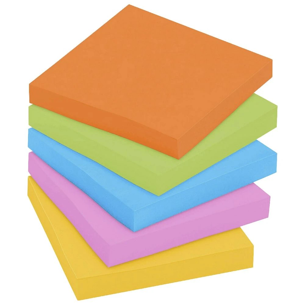 6 Post-it Super Sticky Dispenser Notes 76mm Energy Boost 6 Pack, 6 of 9