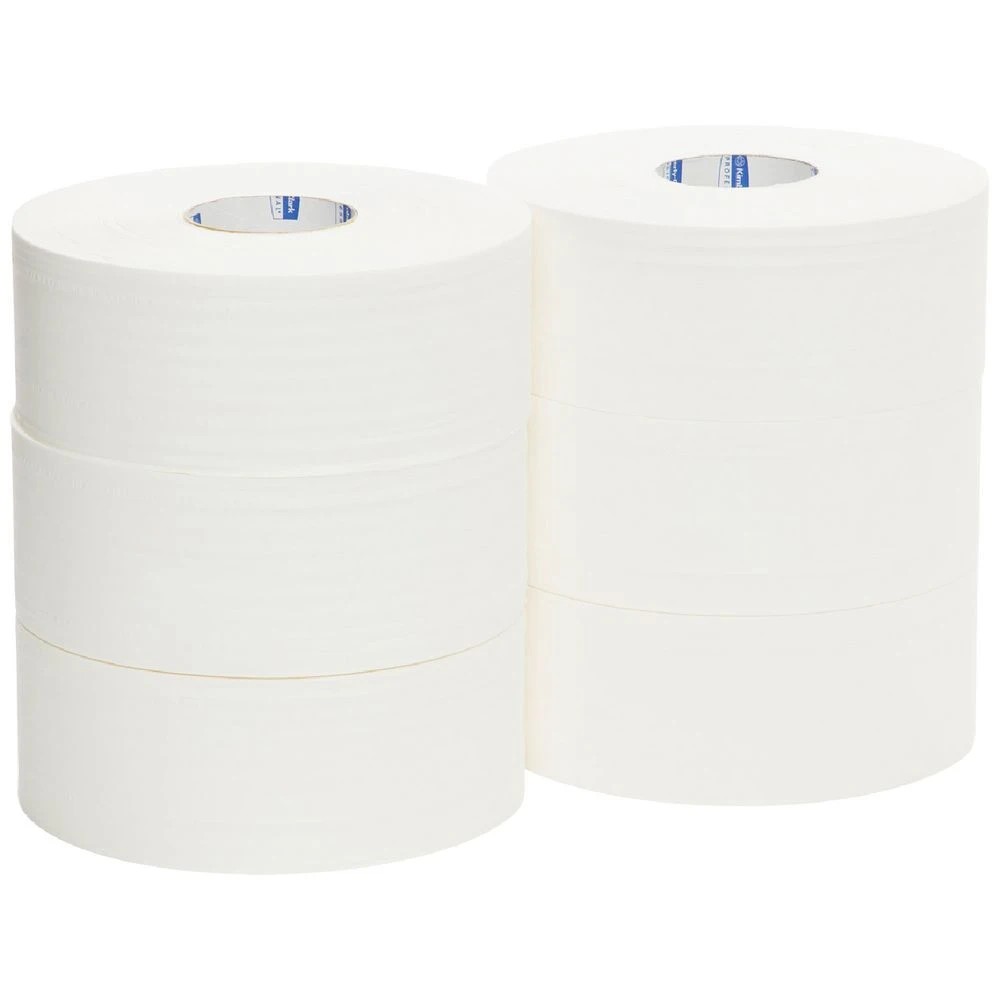 1 Kleenex Soft Jumbo Toilet Tissue Rolls 400m 6 Pack, 1 of 4