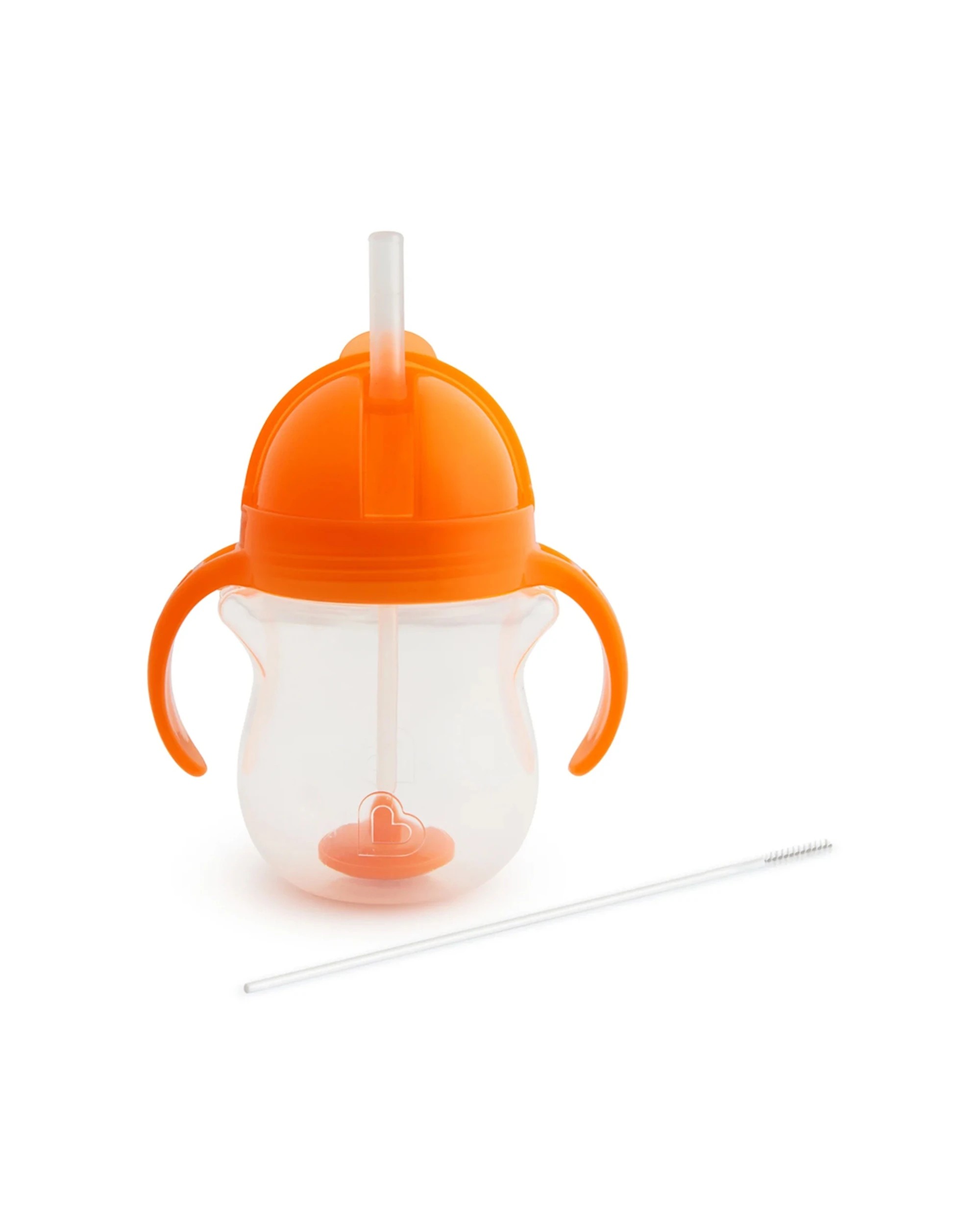 6 Munchkin Any Angle Weighted Straw Trainer Cup 207ml Leak-Proof 6 Months - Assorted, 6 of 7