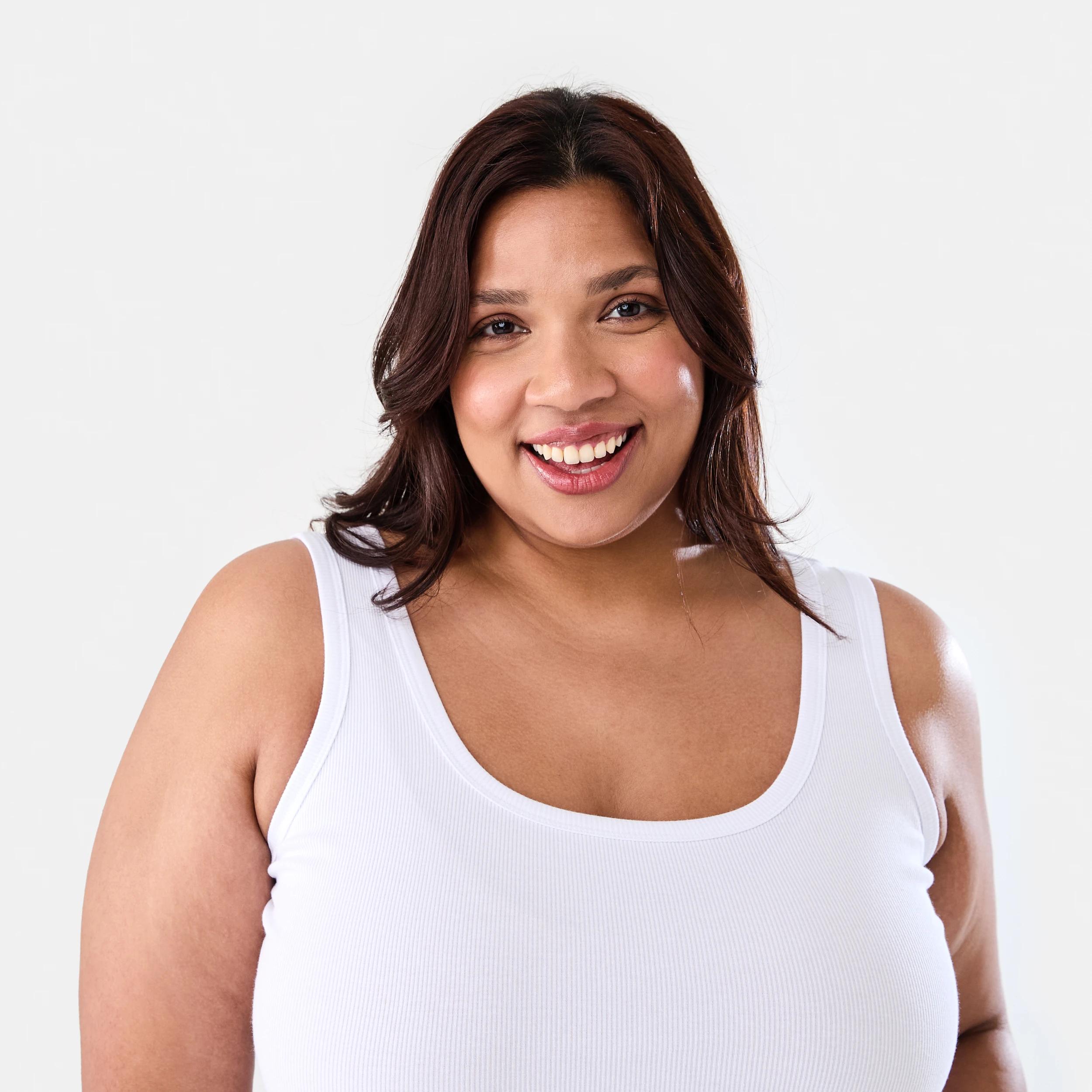 4 Curve Sleeveless Rib Tank White, 4 of 6