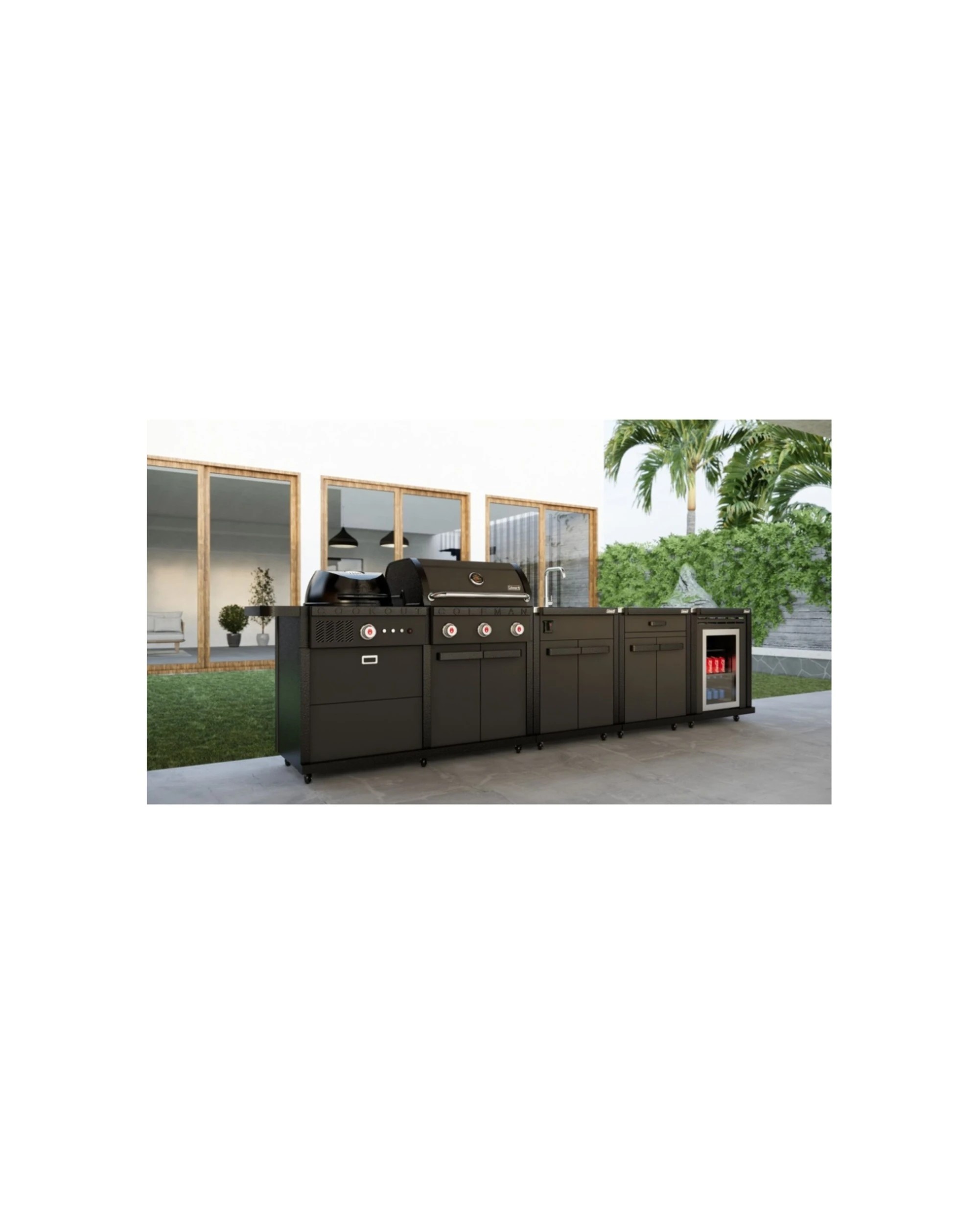 7 Coleman Revolution Dual Fuel Kitchen/Sink Fridge & Storage Modules - Matt - Black, 7 of 8